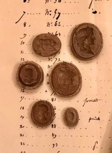RESERVED Original 1800s French, maybe Italian, stone intaglio molds.