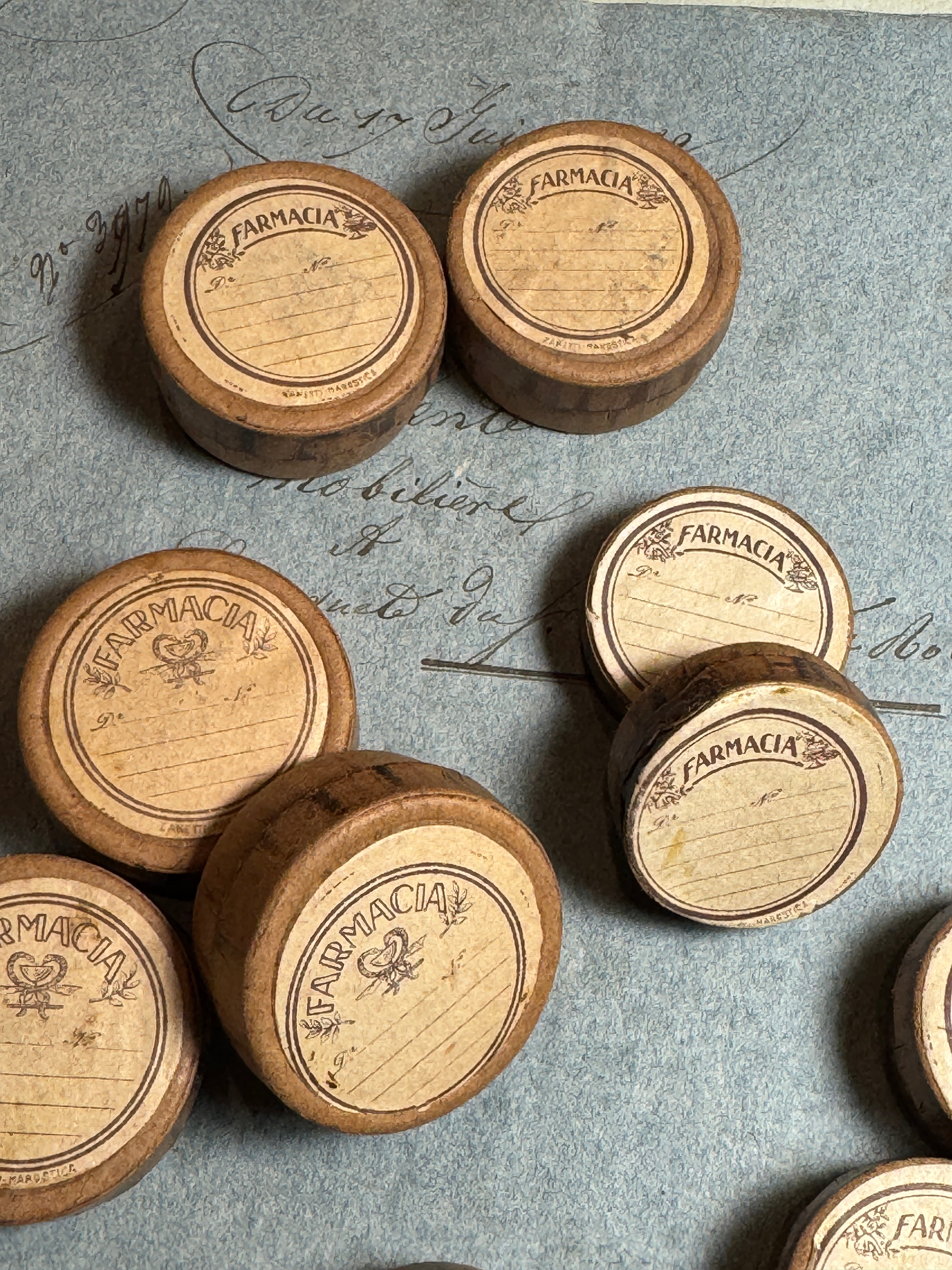 Antique (early 1900s) Italian Pharmacy or Apothecary Pill or Medicine Box