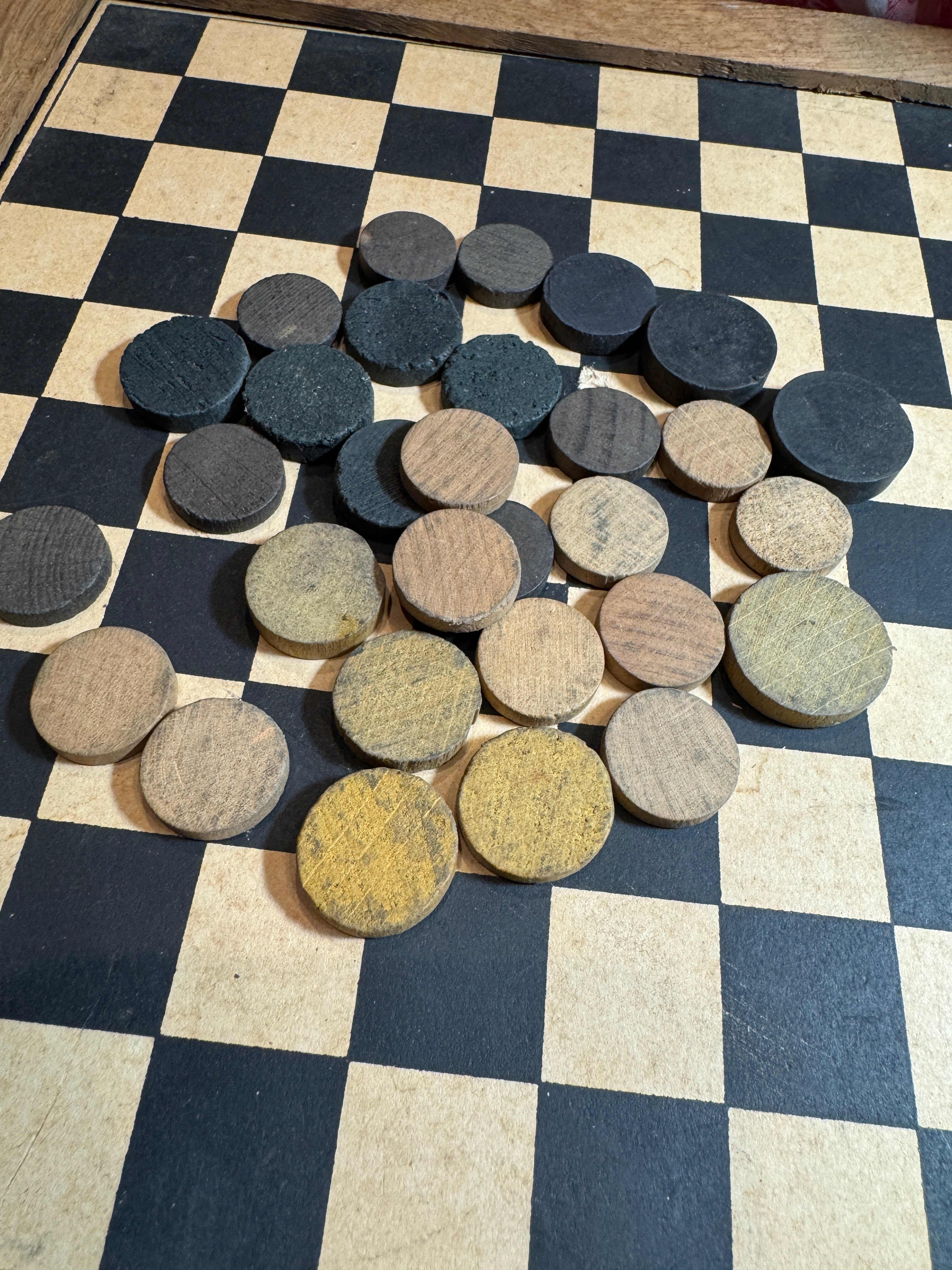 Vintage French Jeu de l'Oie Game Board - The Game Of Goose