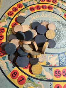 Vintage French Jeu de l'Oie Game Board - The Game Of Goose
