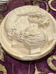1800s Antique Meerschaum French Religious Icon