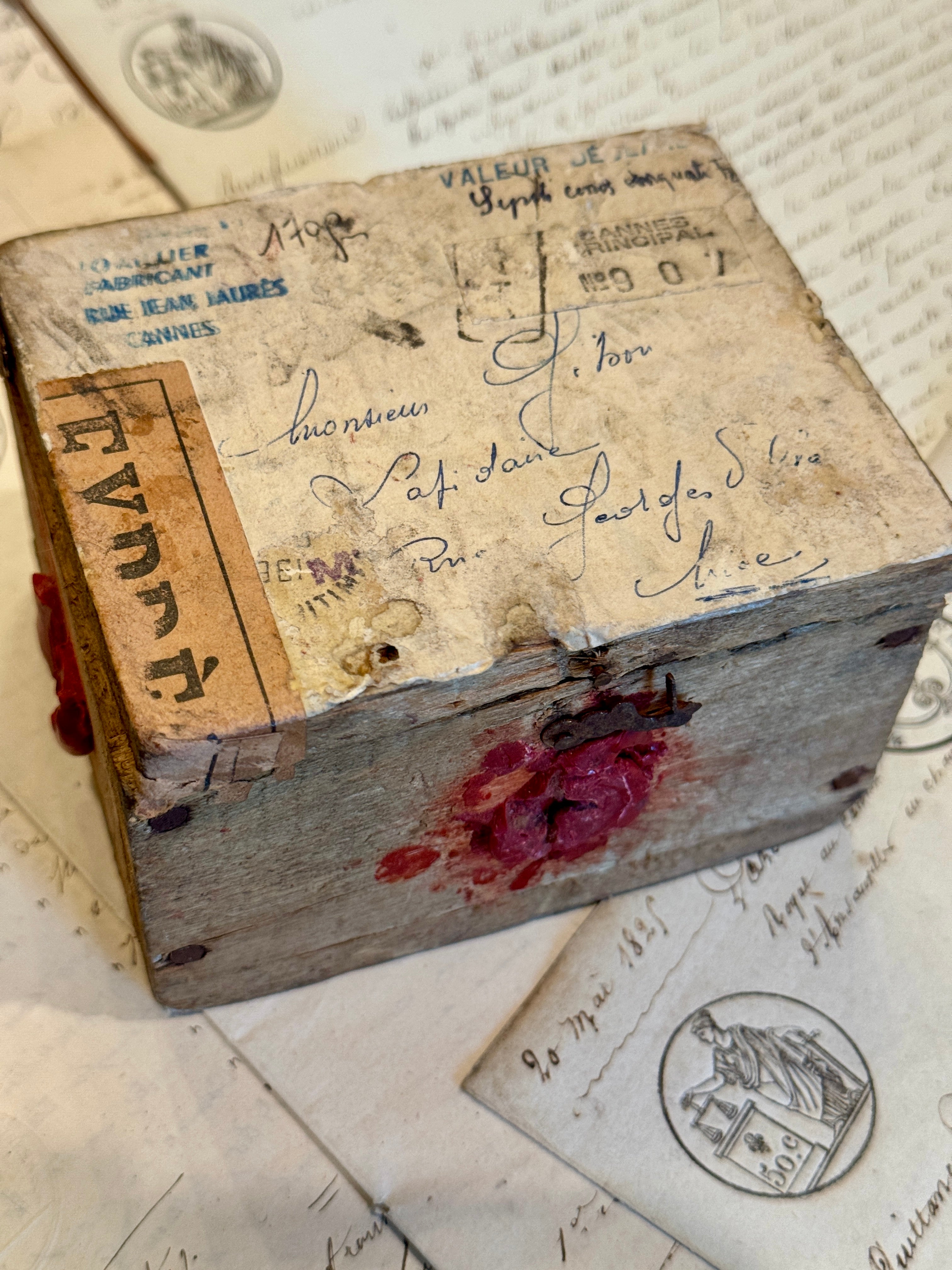 Vintage French Watch/Jewelry Makers Box