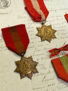 Antique French Family Order Medals - 1930 - 1934
