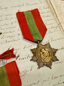 Antique French Family Order Medals - 1930 - 1934
