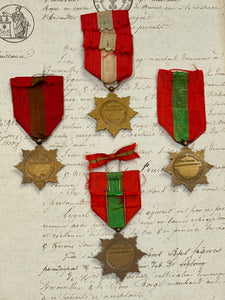 Antique French Family Order Medals - 1930 - 1934