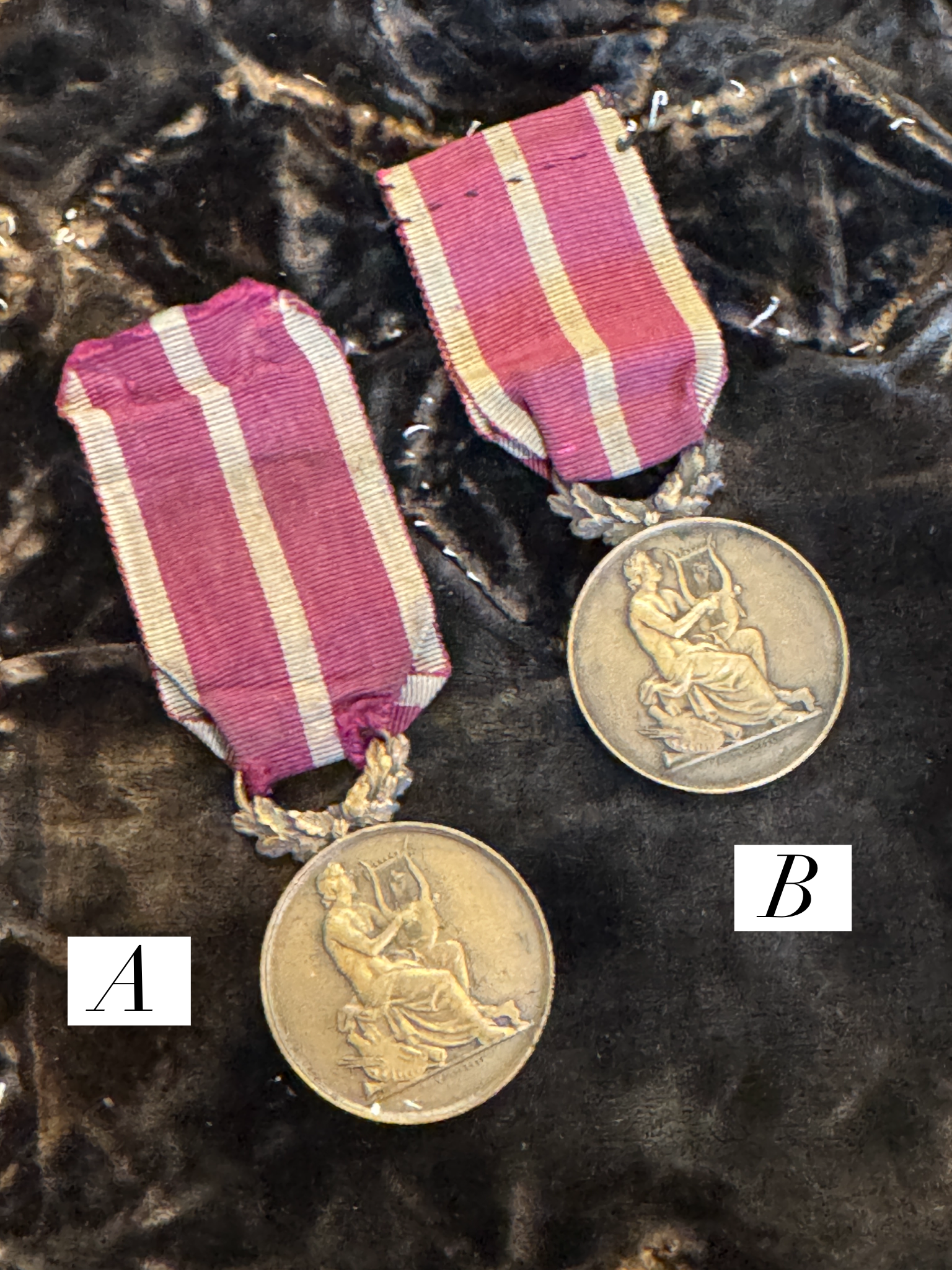 Antique French Music Medals - A34