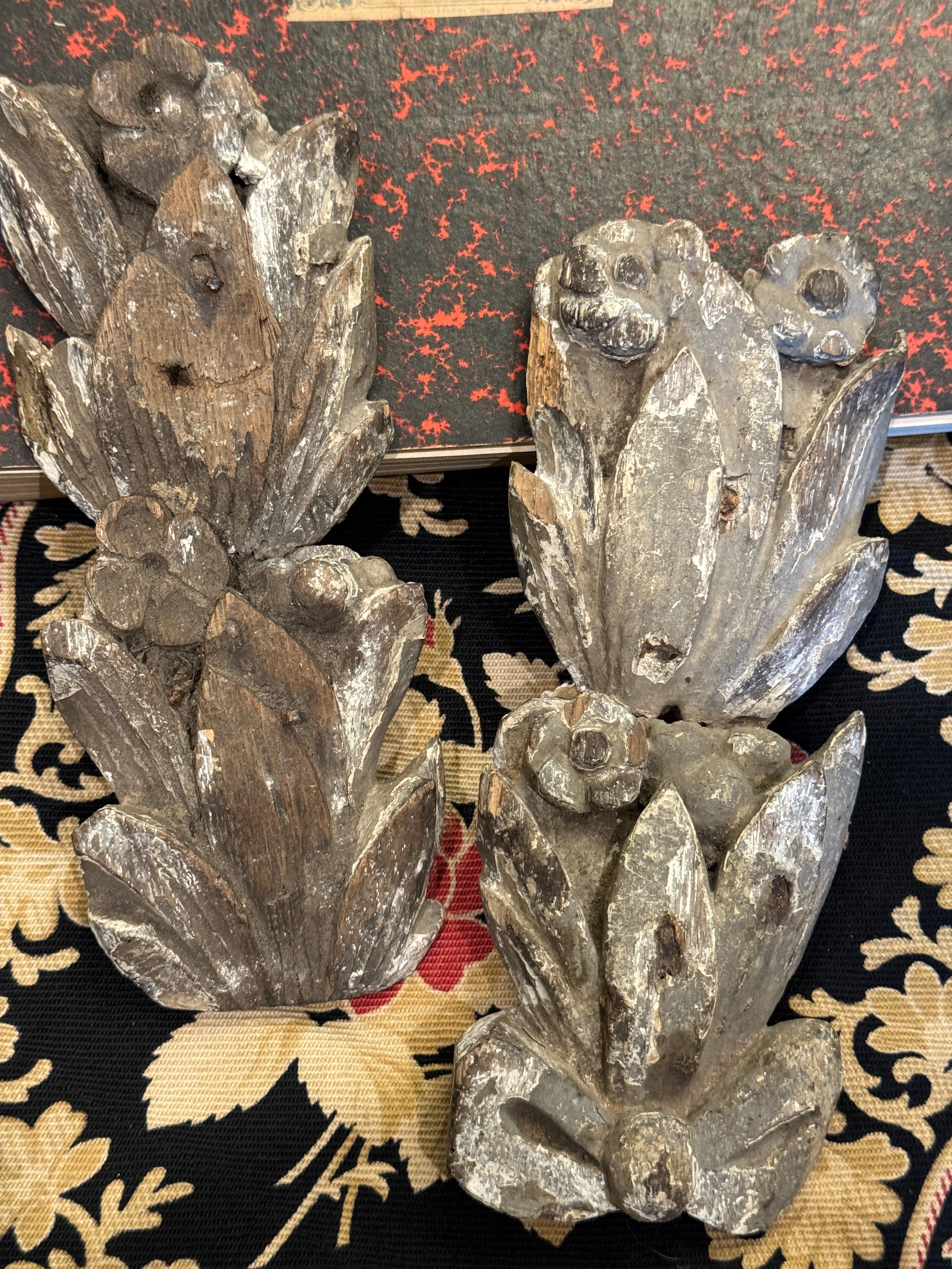 Antique 1700s French Boiserie Fragments