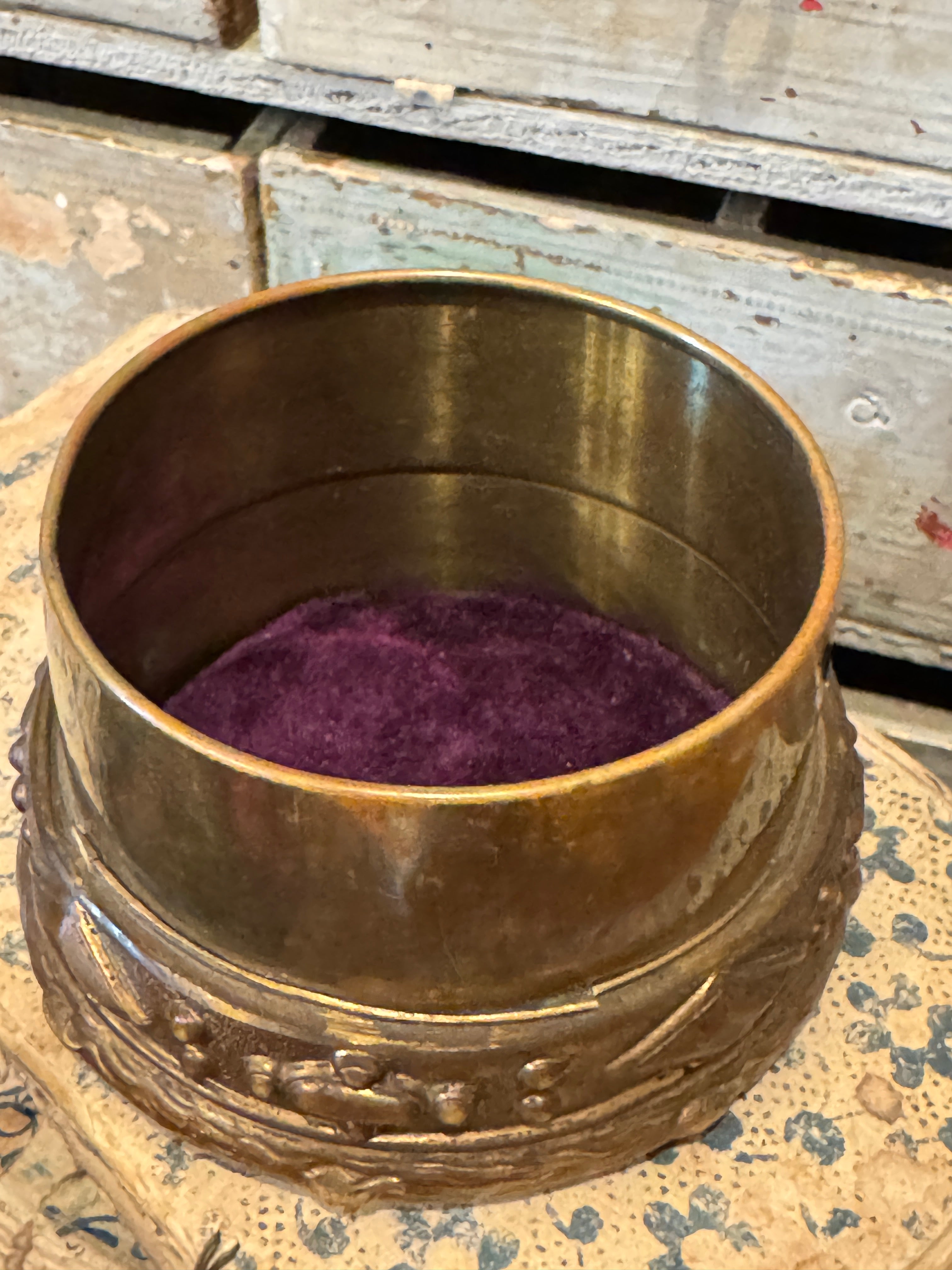 RARE Antique French Crown Relic Holder