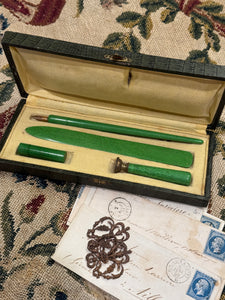 French Art Deco 1920s Writing Desk Set