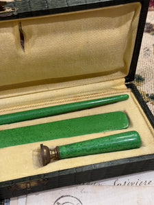 French Art Deco 1920s Writing Desk Set