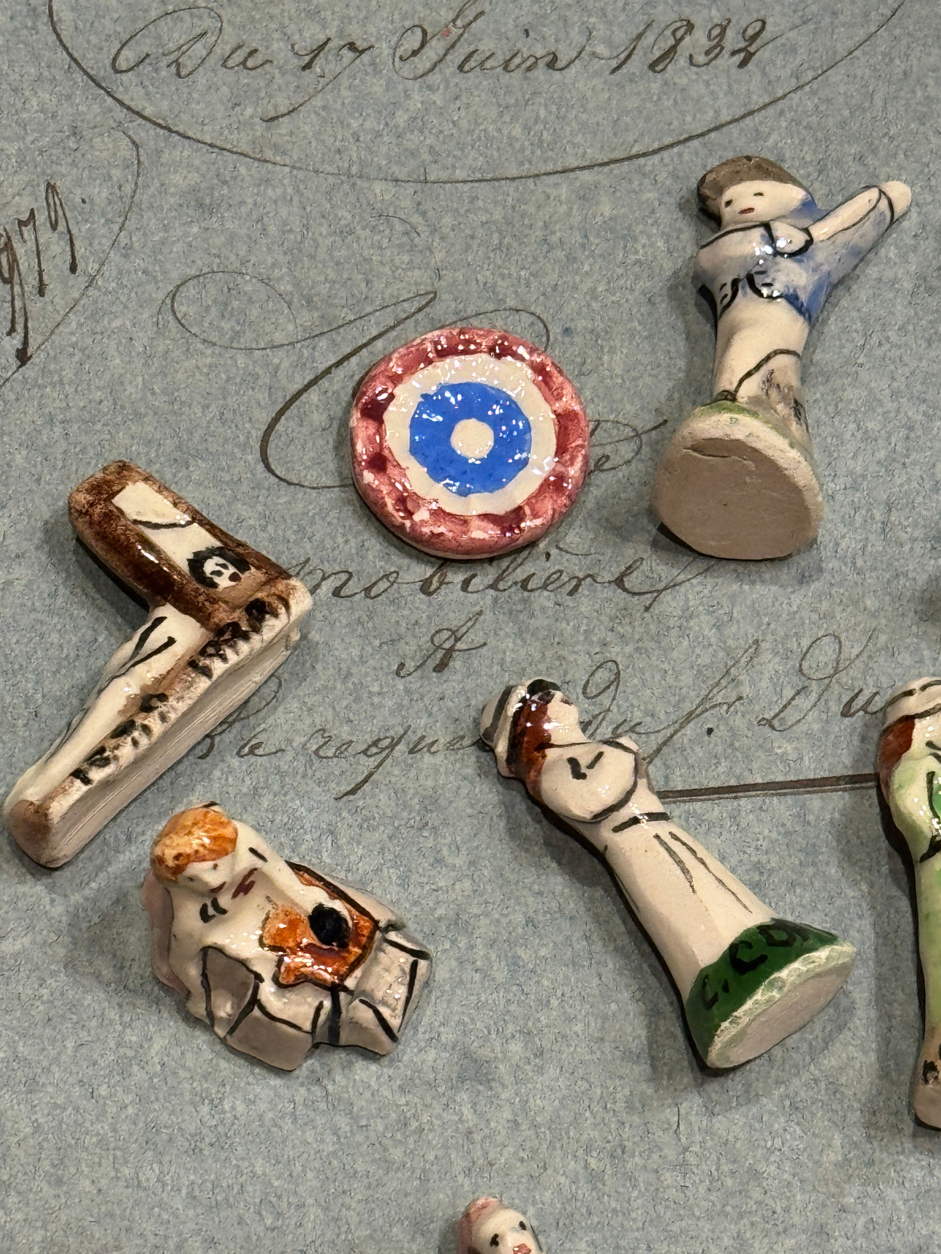 Commemorative Ceramic French Revolution Feve's - Set/13