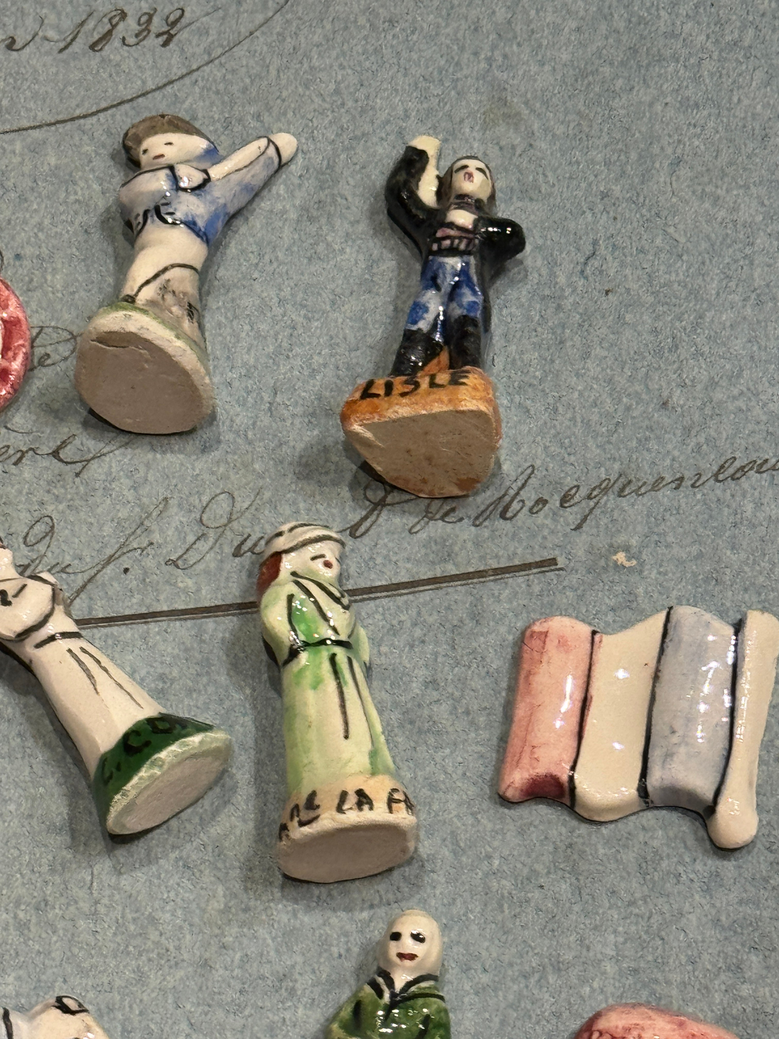 Commemorative Ceramic French Revolution Feve's - Set/13