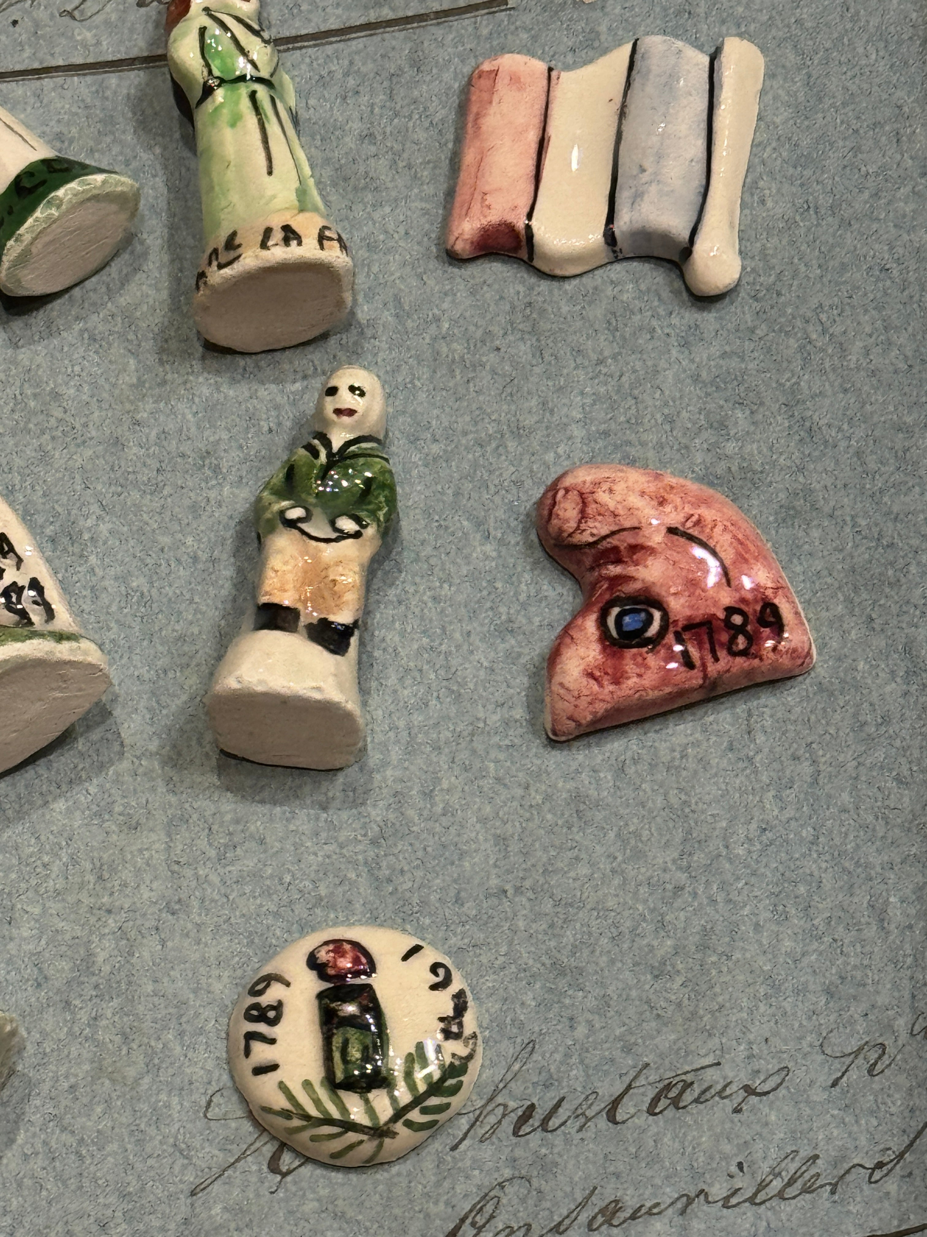 Commemorative Ceramic French Revolution Feve's - Set/13