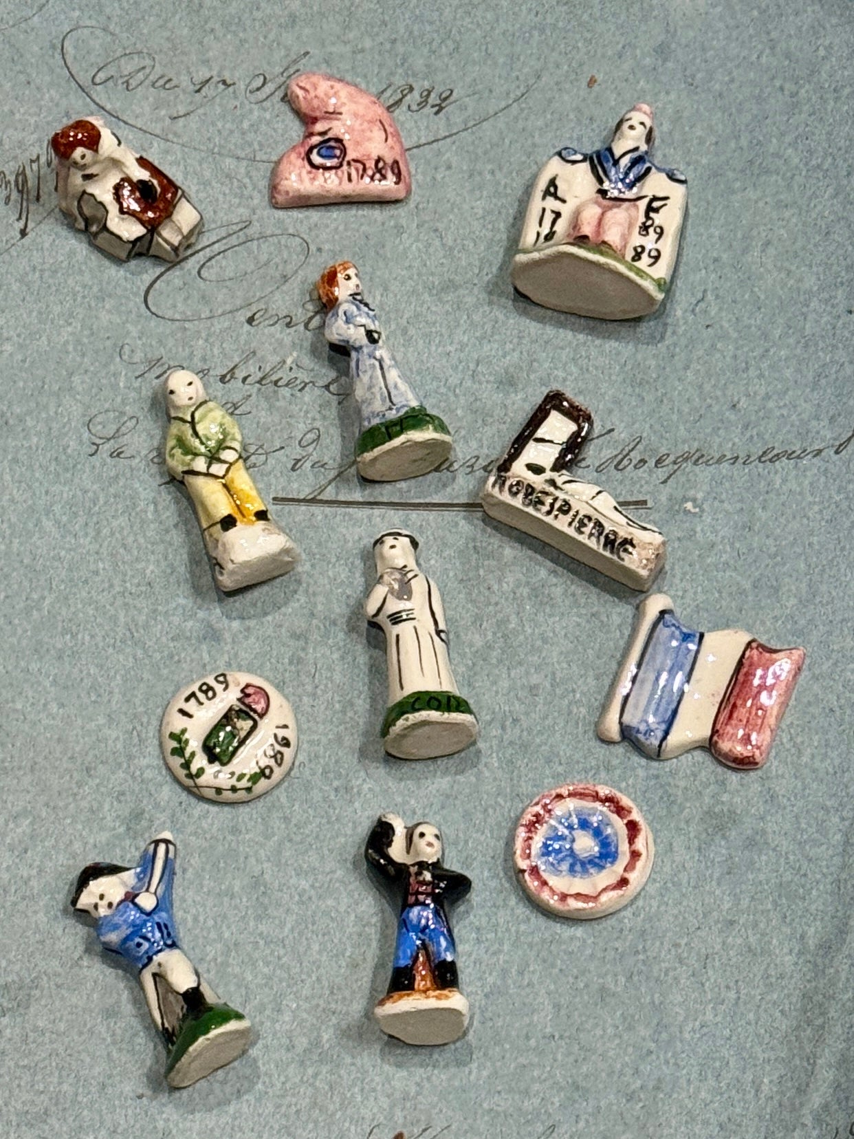 Commemorative Ceramic French Revolution Feve's - Set/12