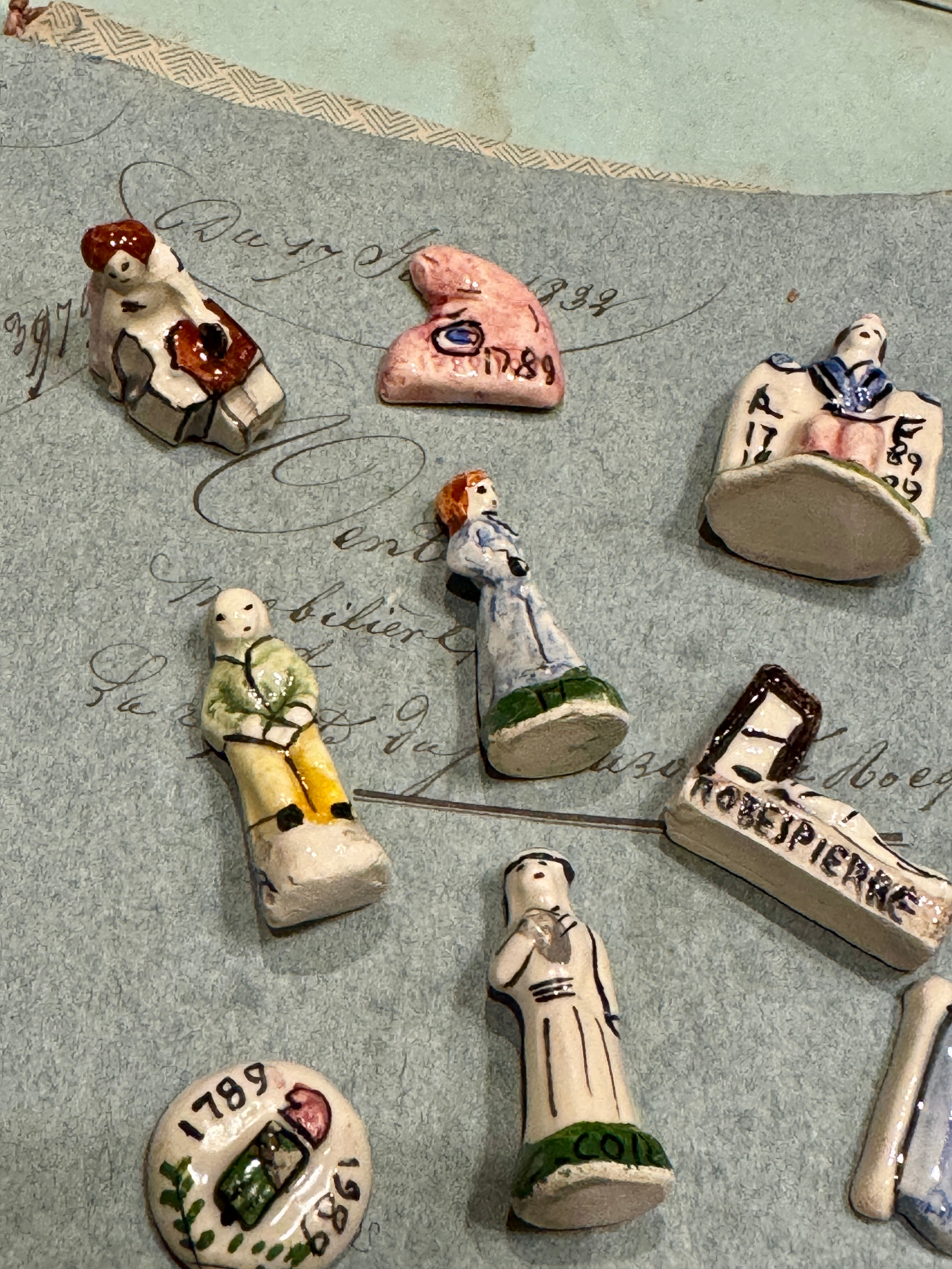 Commemorative Ceramic French Revolution Feve's - Set/12
