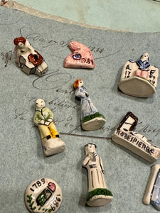 Commemorative Ceramic French Revolution Feve's - Set/12