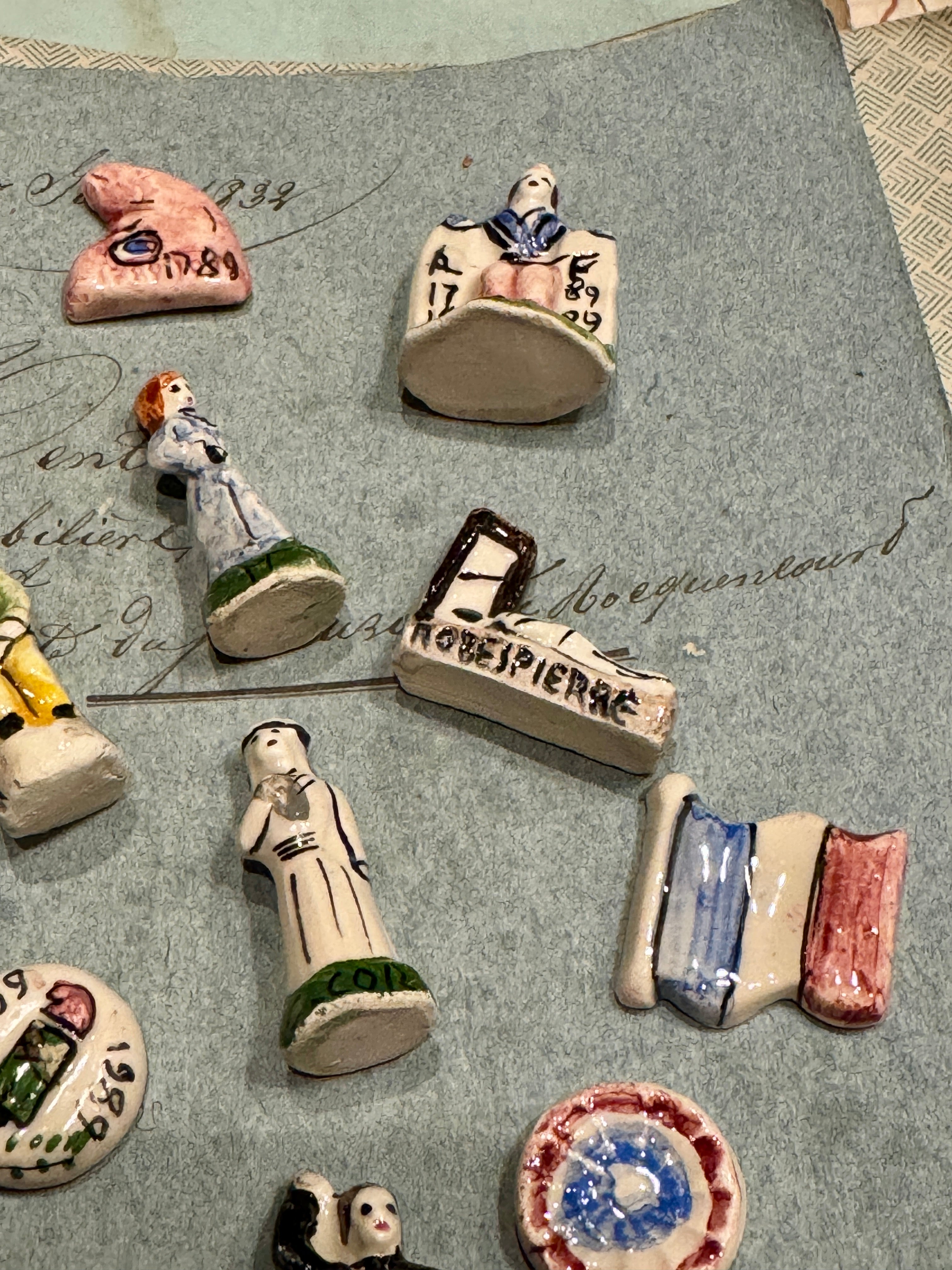 Commemorative Ceramic French Revolution Feve's - Set/12