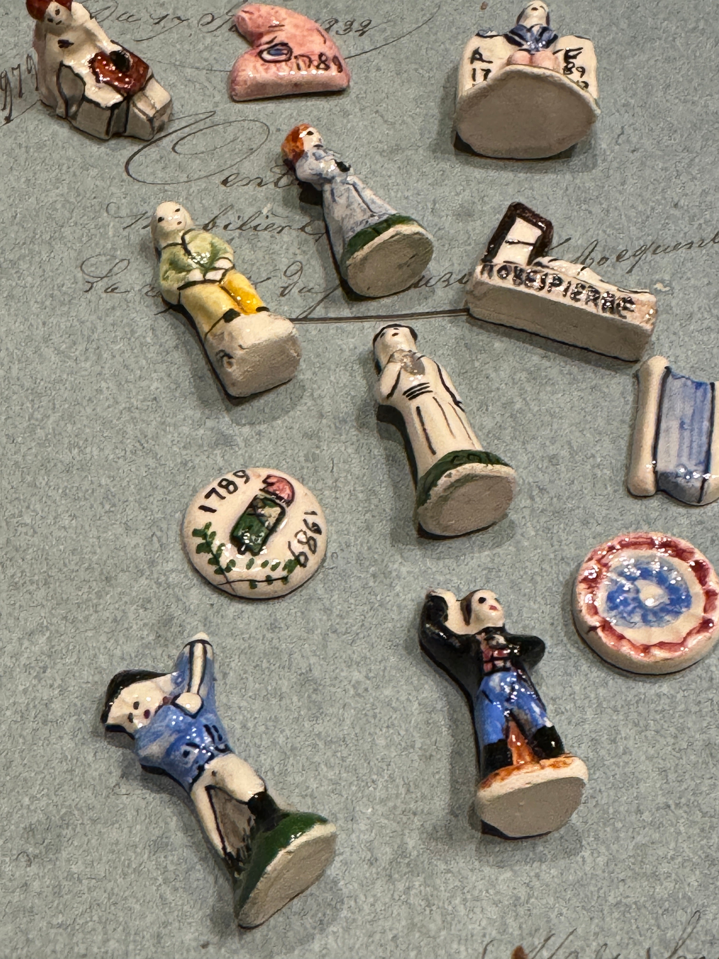 Commemorative Ceramic French Revolution Feve's - Set/12