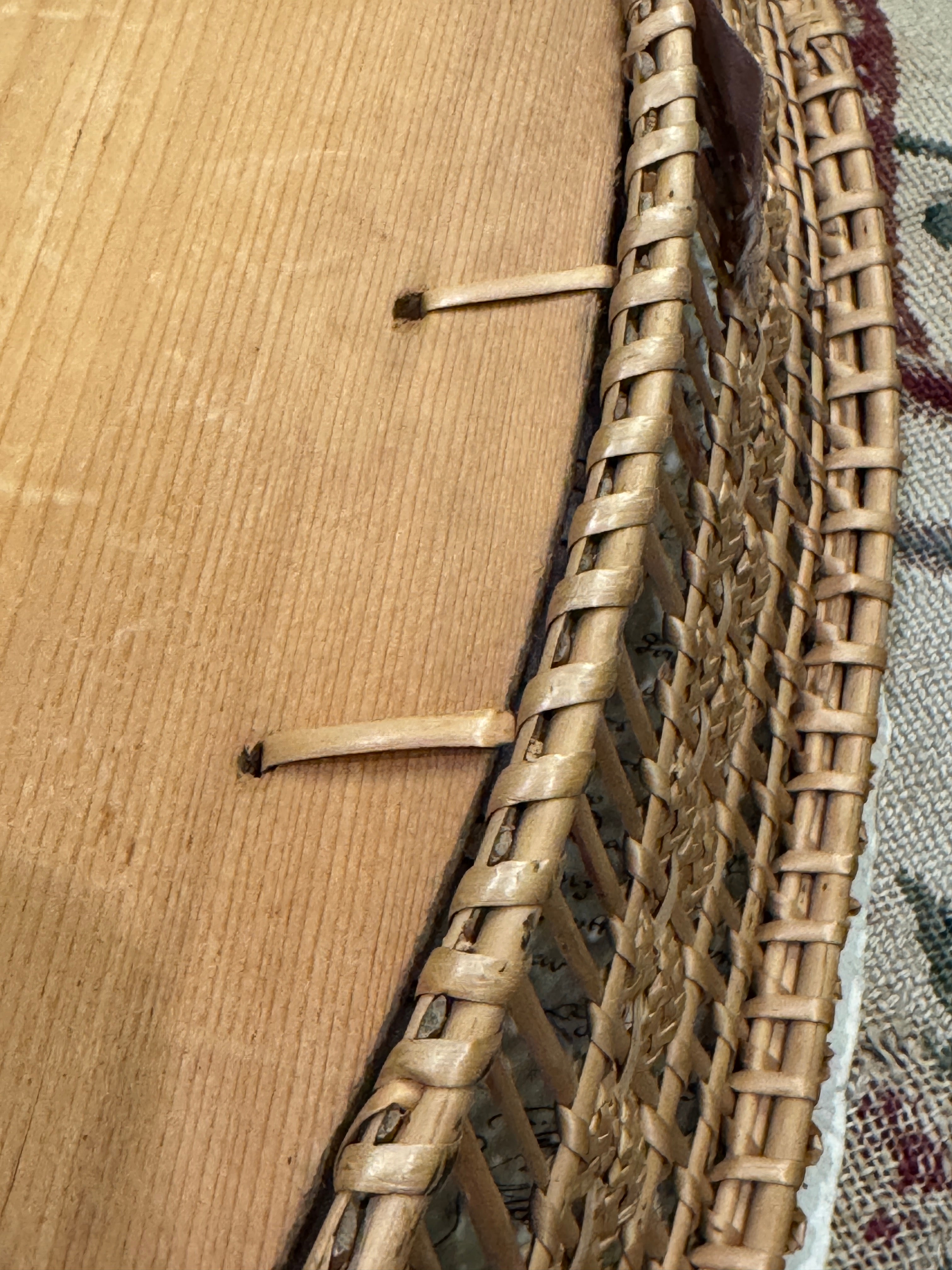 Exceptional Late 19th Century Antique Victorian Hand Woven Wicker Basket