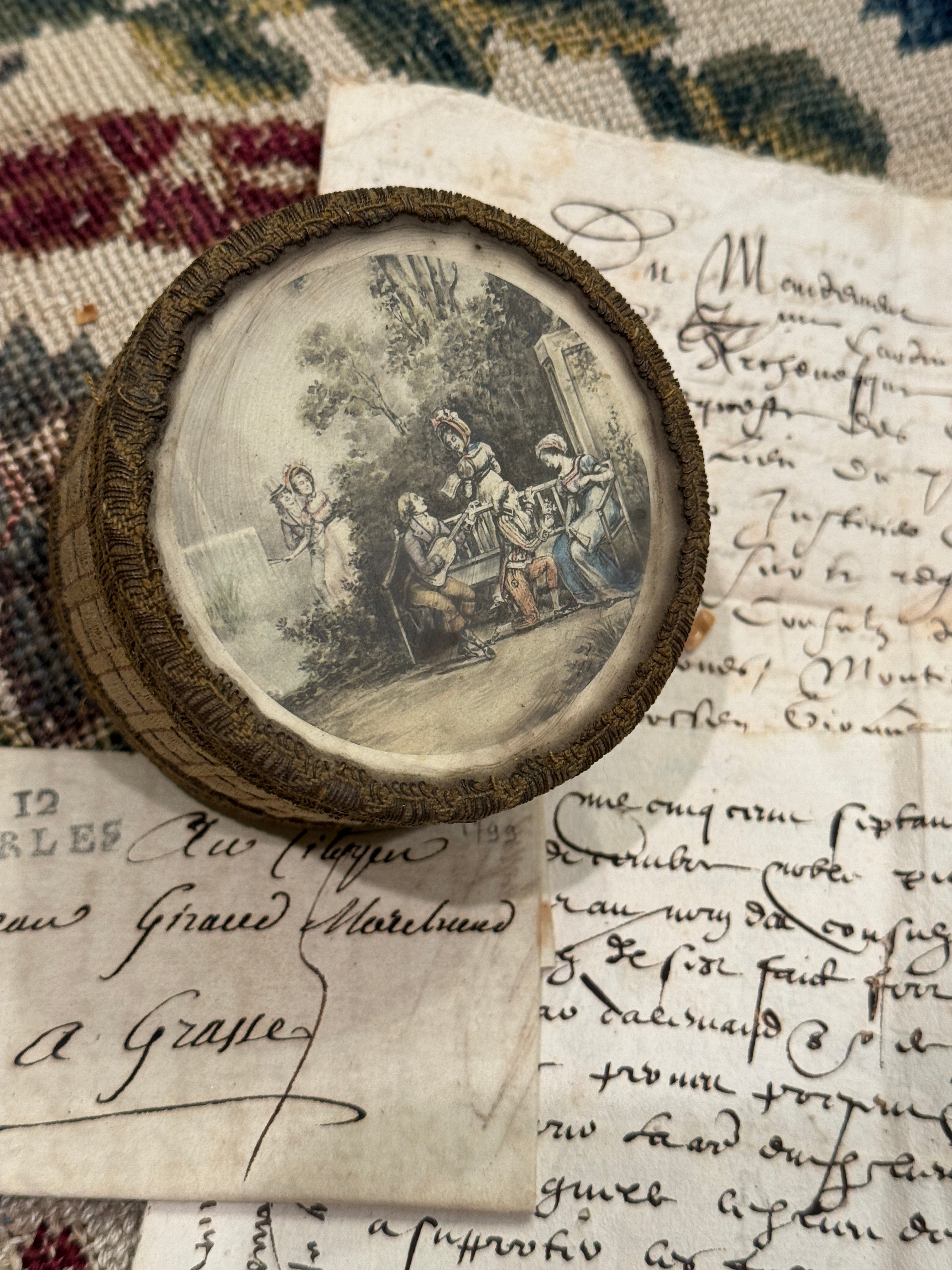 1800s Antique French Boudoir Box