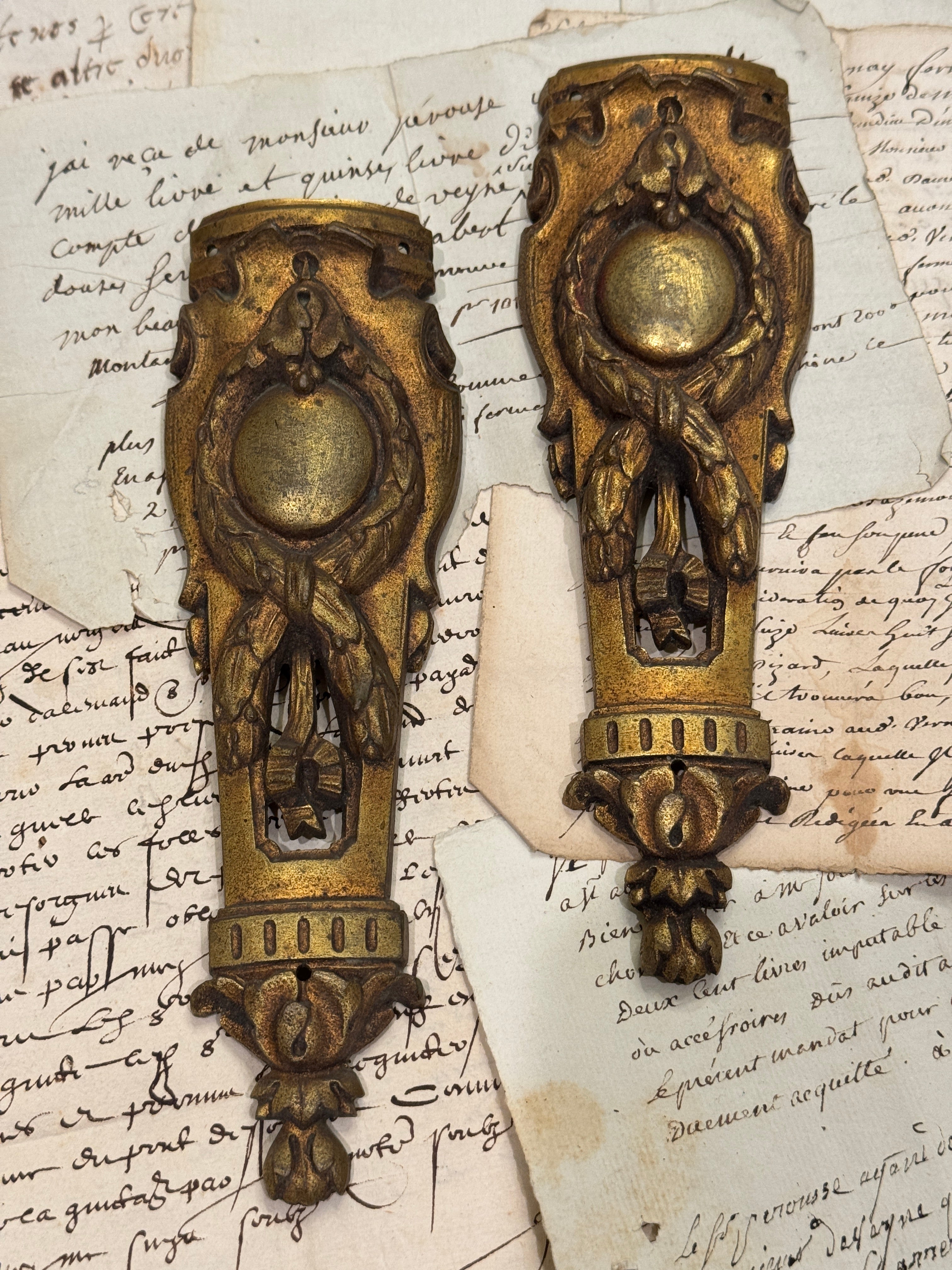 Antique 1800s French Ormolu Mounts