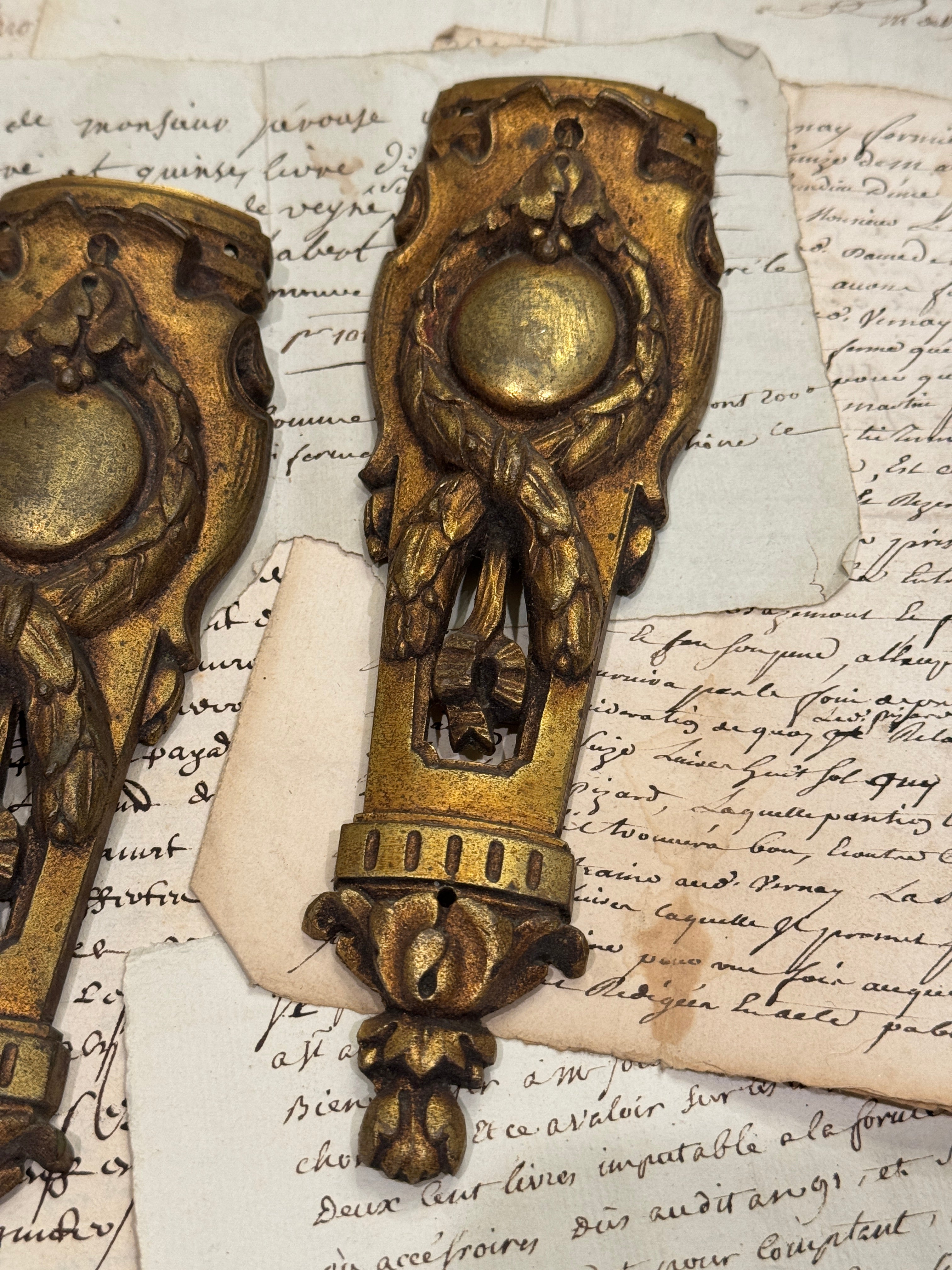 Antique 1800s French Ormolu Mounts