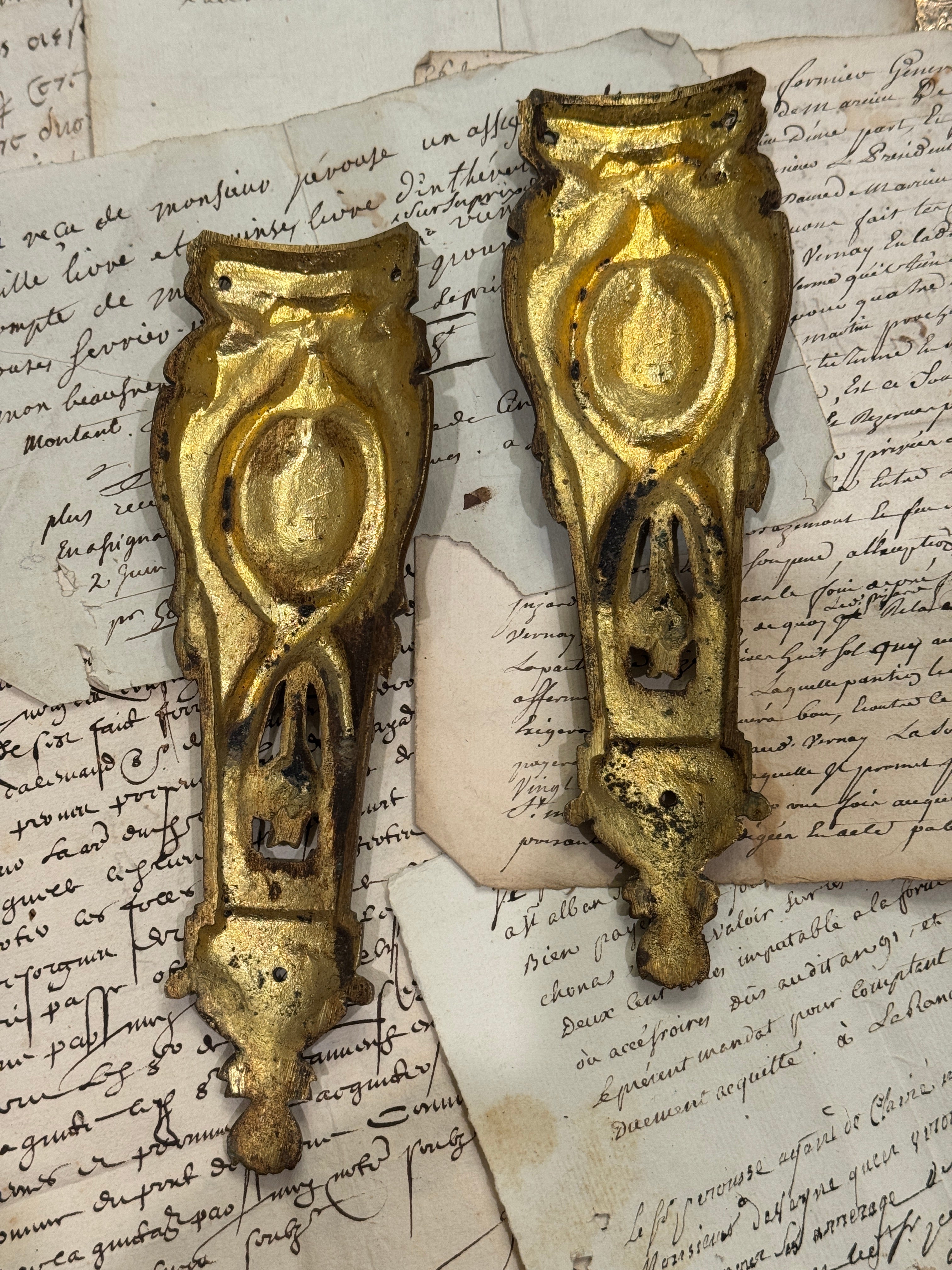 Antique 1800s French Ormolu Mounts