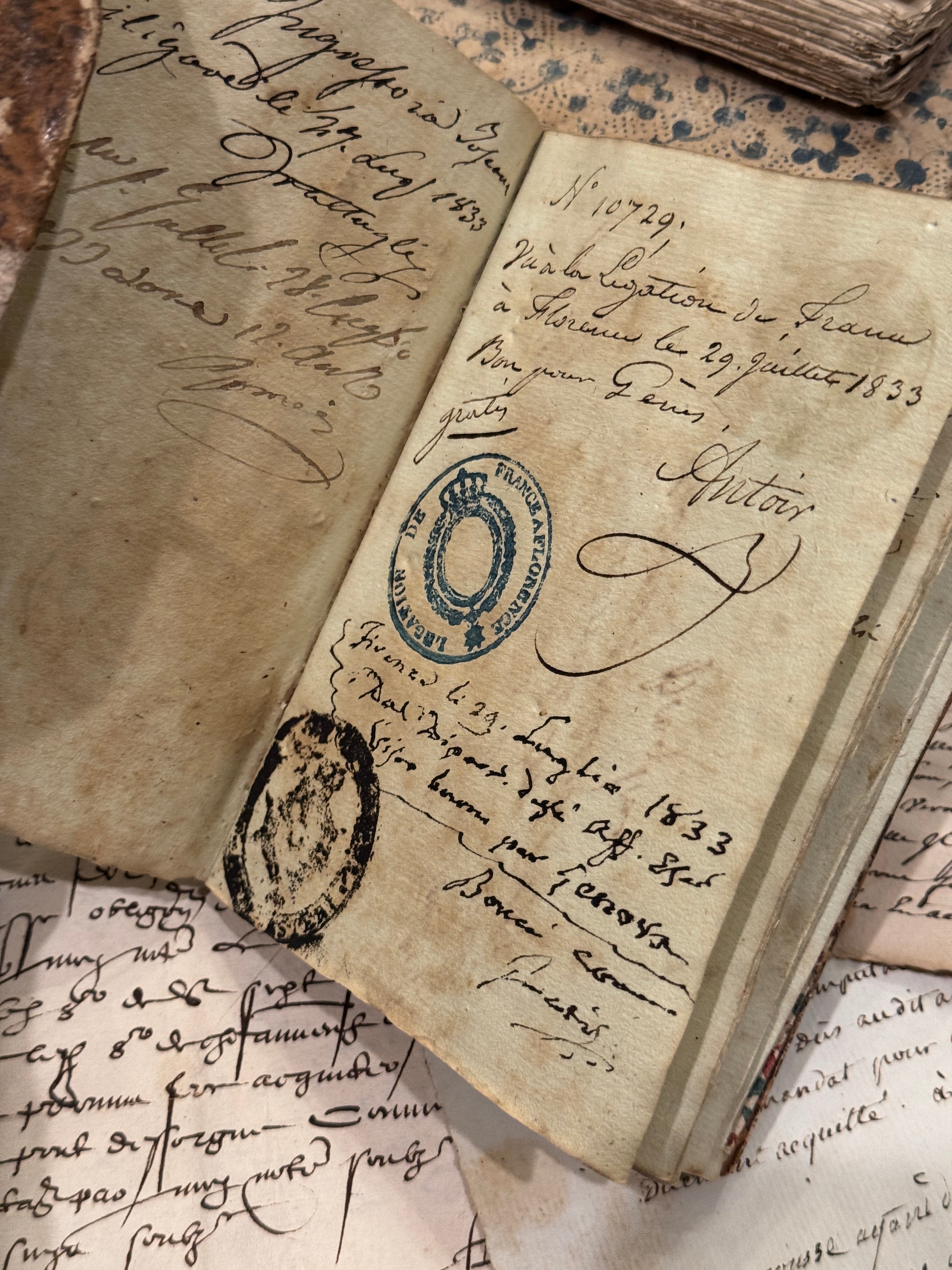 Antique French Travelers Notebook