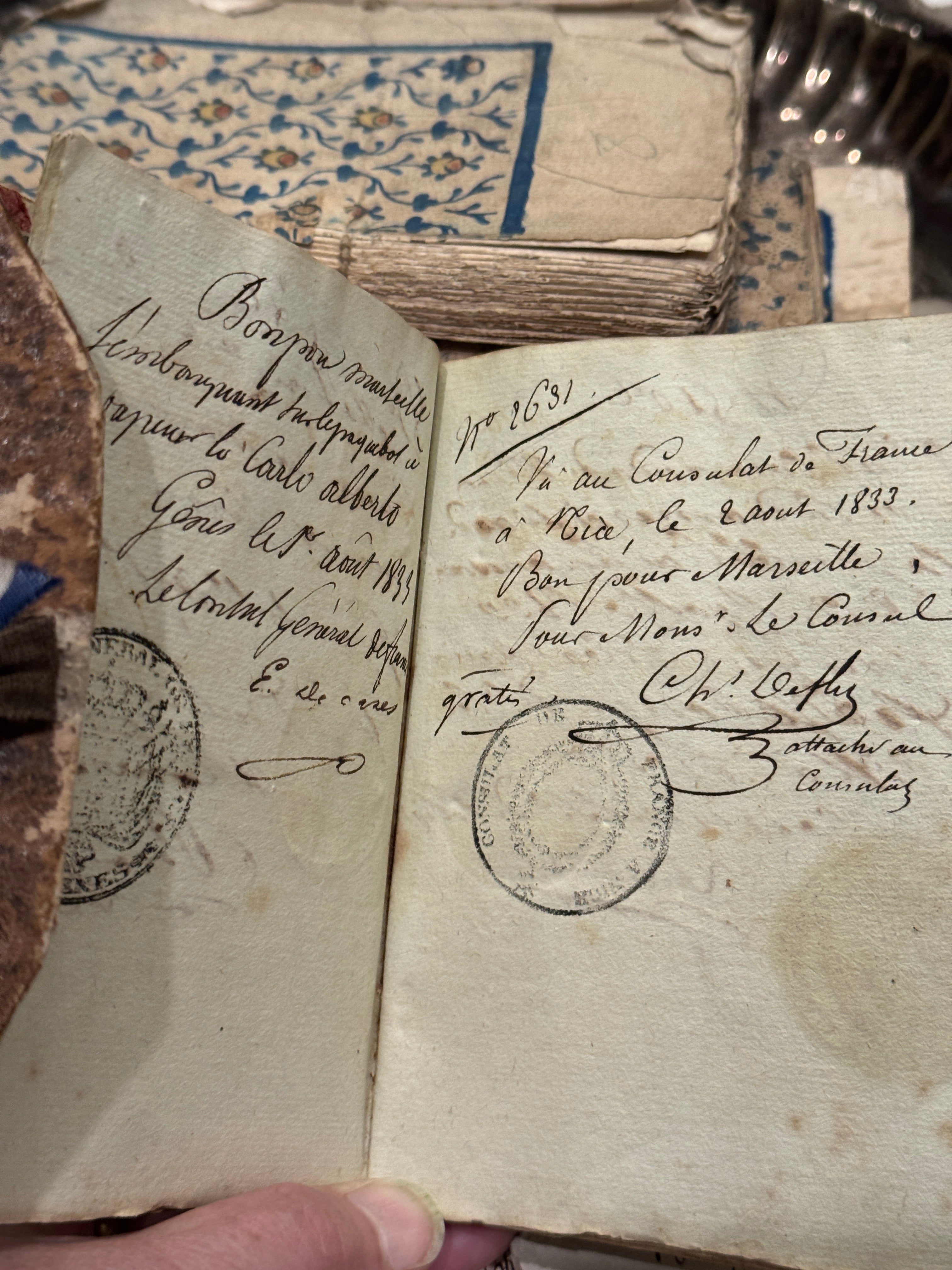 Antique French Travelers Notebook