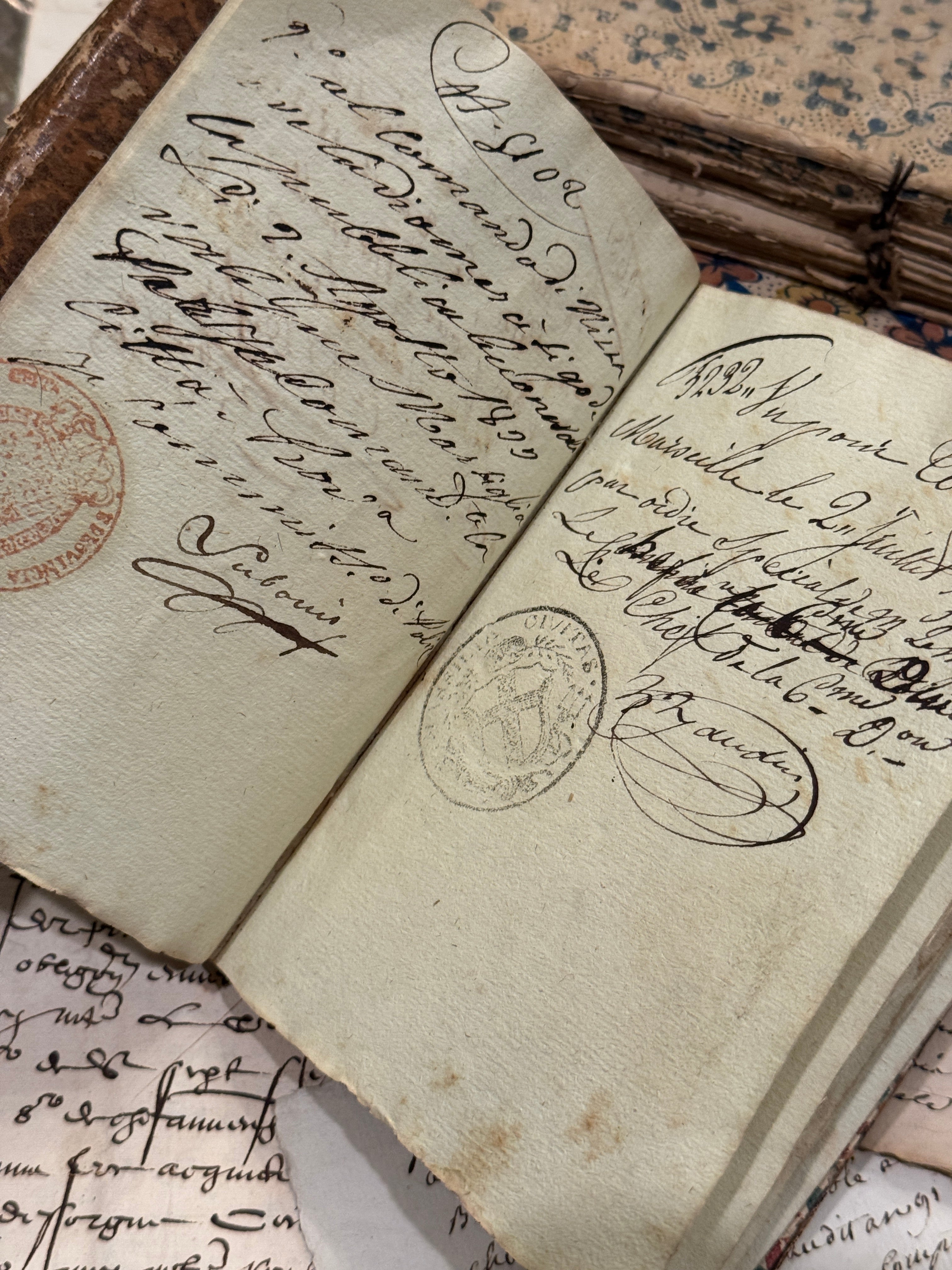 Antique French Travelers Notebook