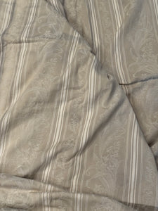 HUGE Antique 1800s Damask Ticking Panel  *
