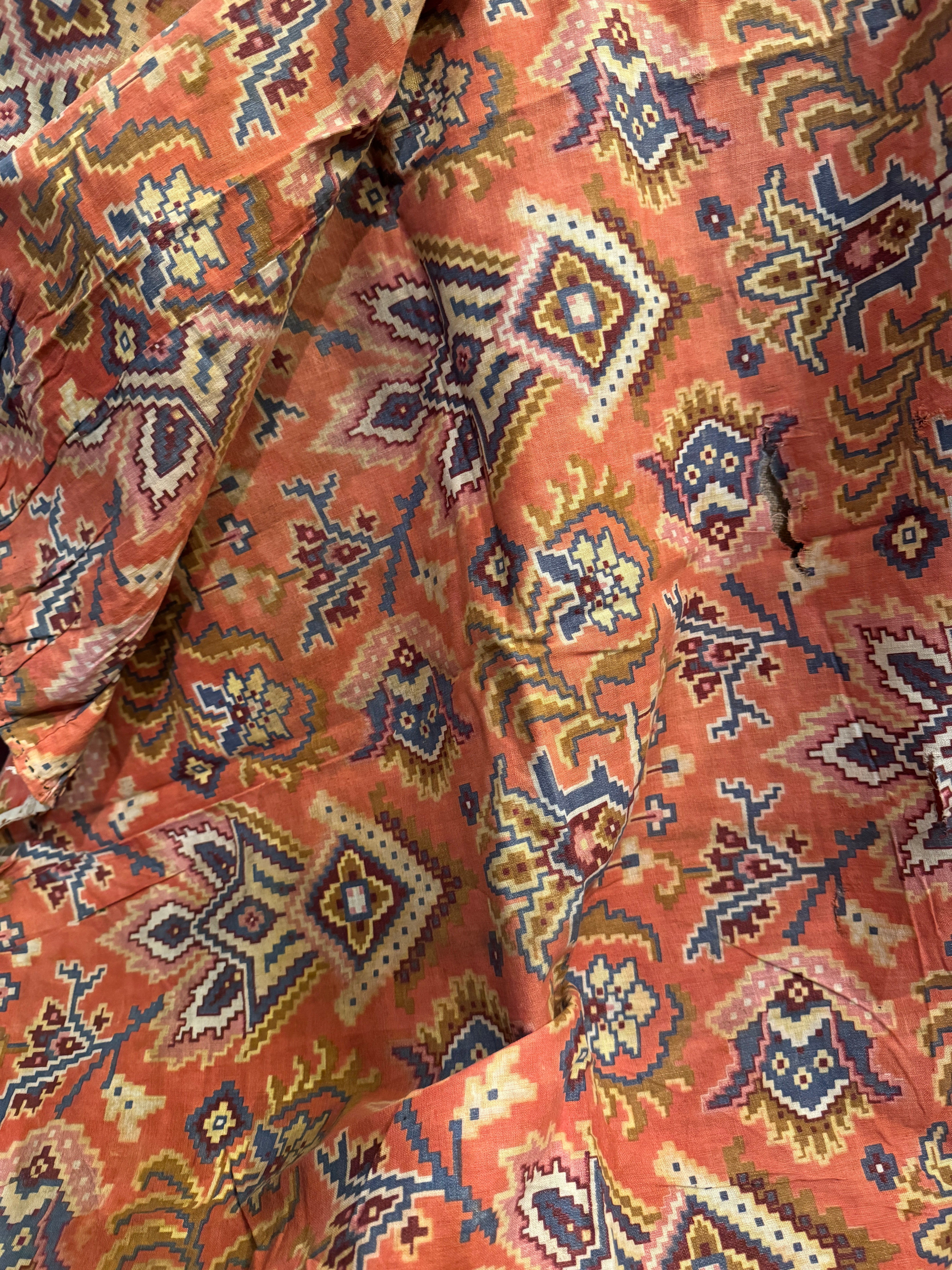 1800s French Printed Cotton  *