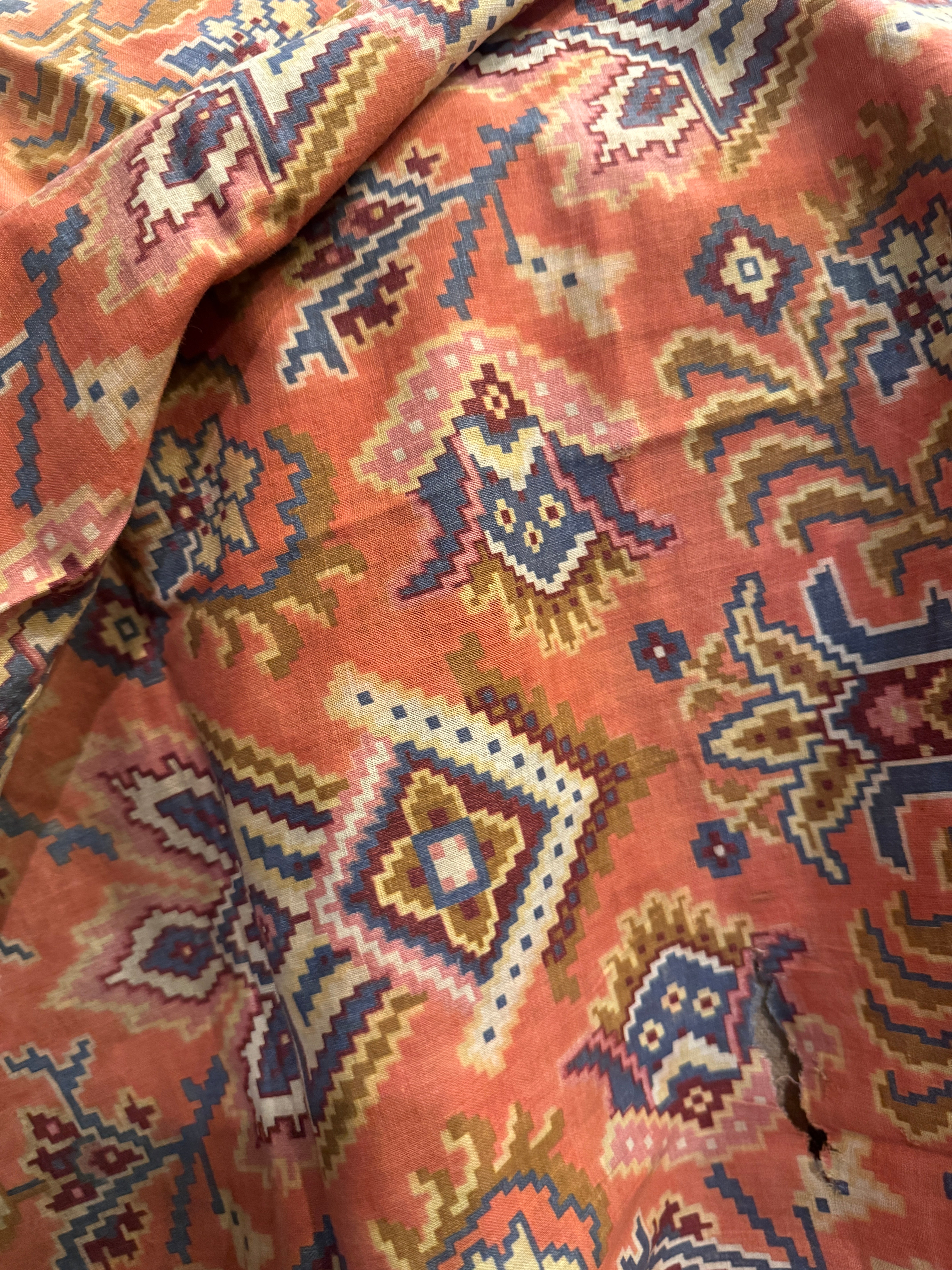 1800s French Printed Cotton  *