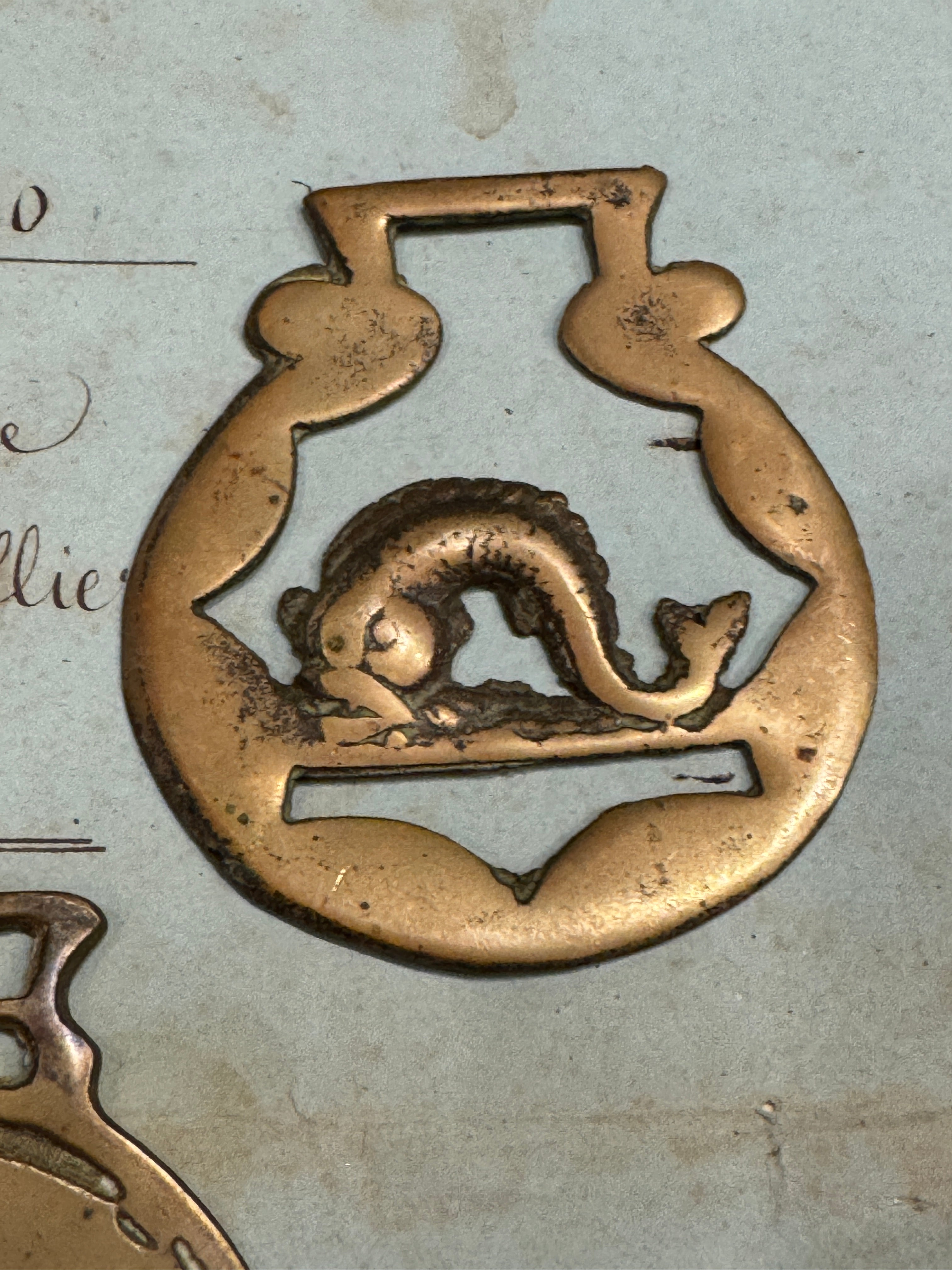 Vintage English Souvenir Horse Brass Medallions