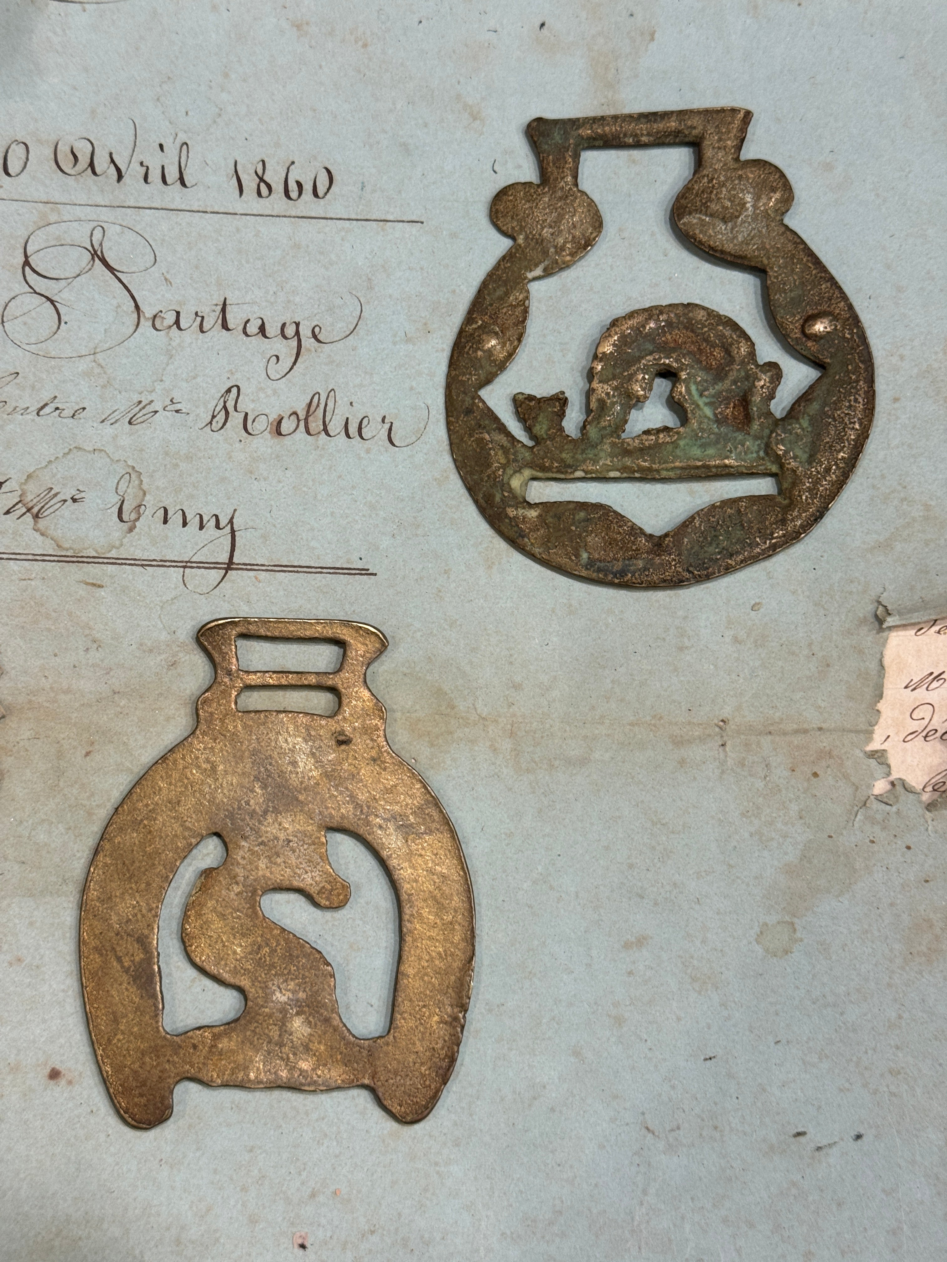 Vintage English Souvenir Horse Brass Medallions