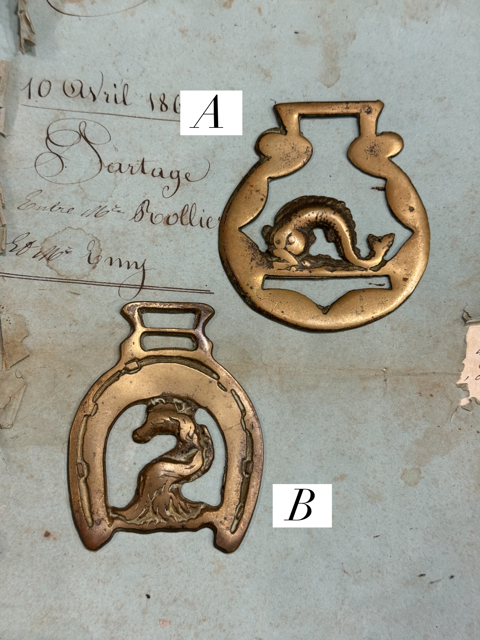 Vintage English Souvenir Horse Brass Medallions