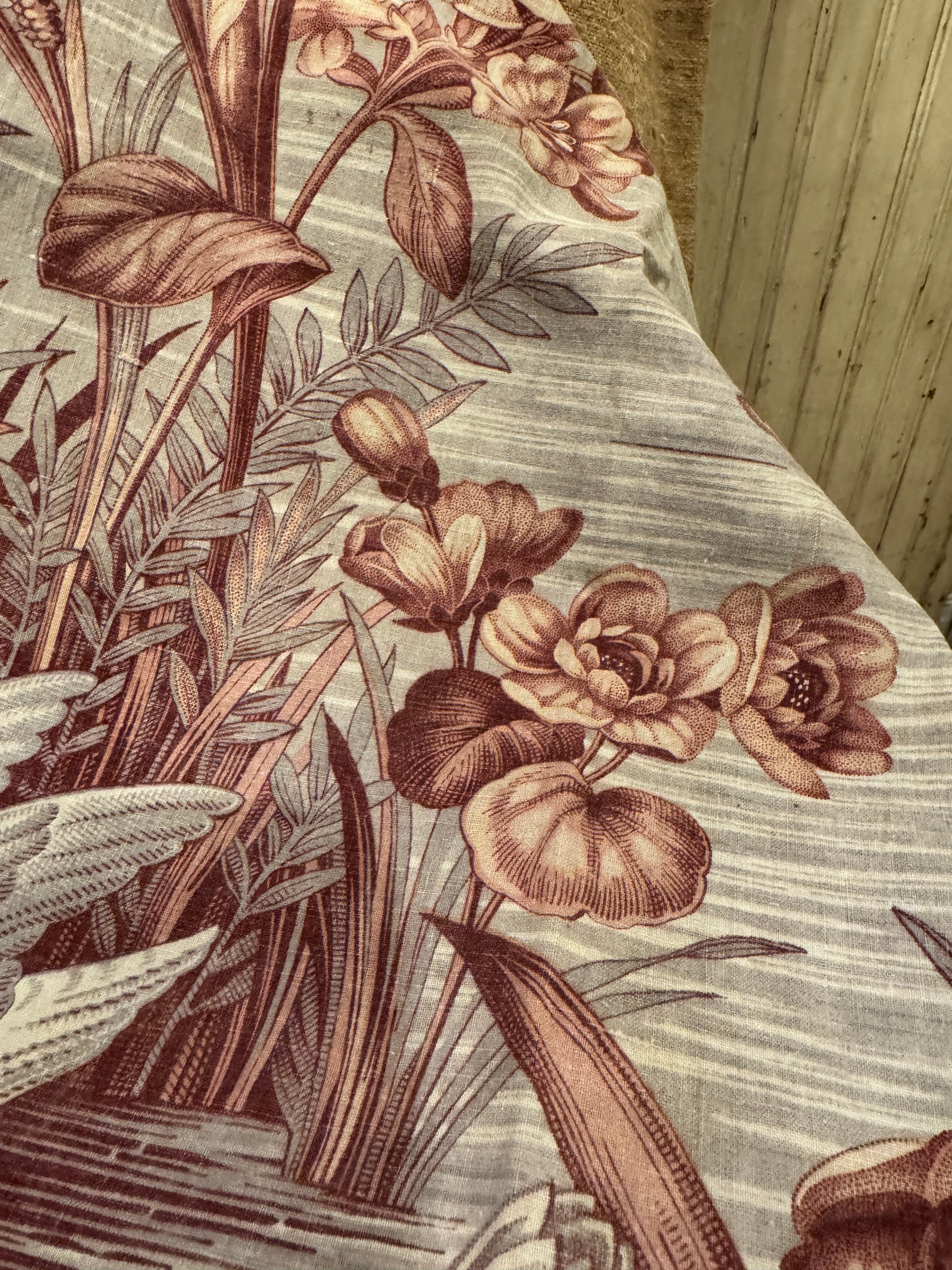 Antique 1800s French Swans Panel  *