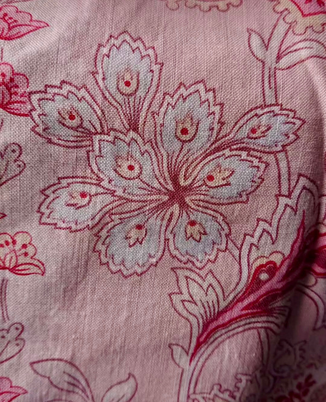 Beautiful Antique Pink French Floral Fabric *