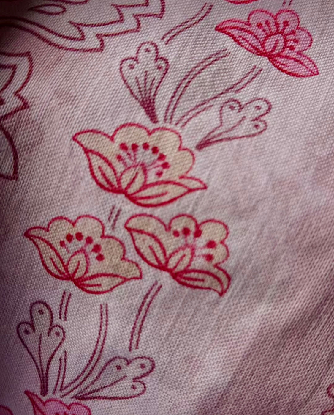 Beautiful Antique Pink French Floral Fabric *