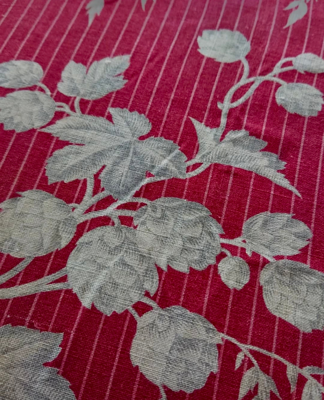 Antique 1880s French Printed Cotton *