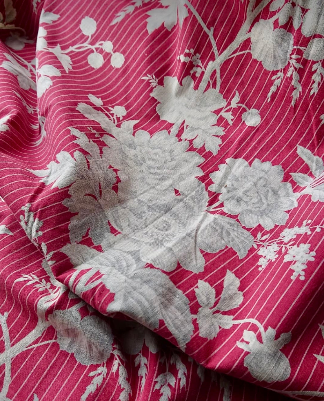 Antique 1880s French Printed Cotton *
