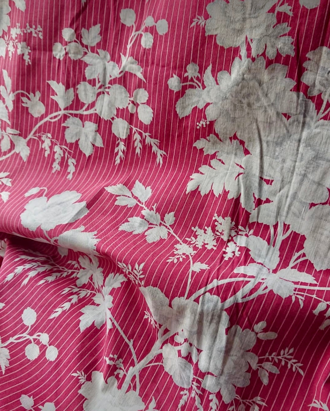 Antique 1880s French Printed Cotton *
