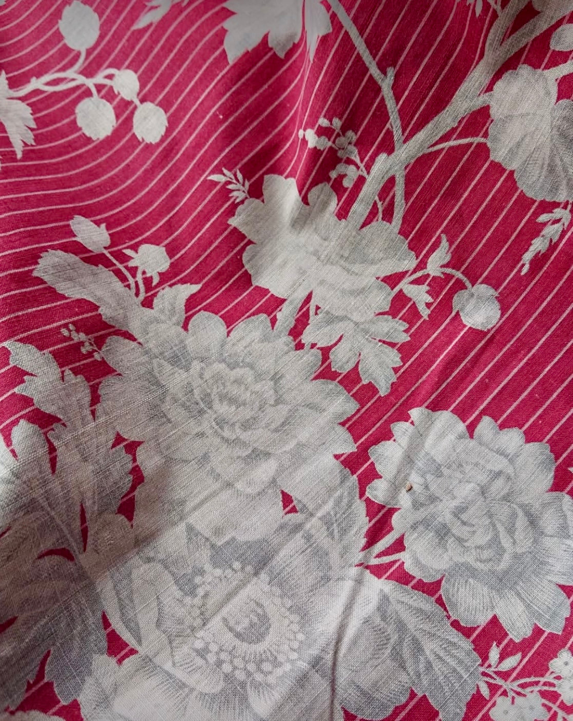 Antique 1880s French Printed Cotton *