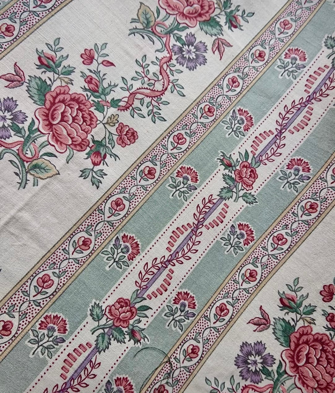 Antique 1880s French Printed Cotton *