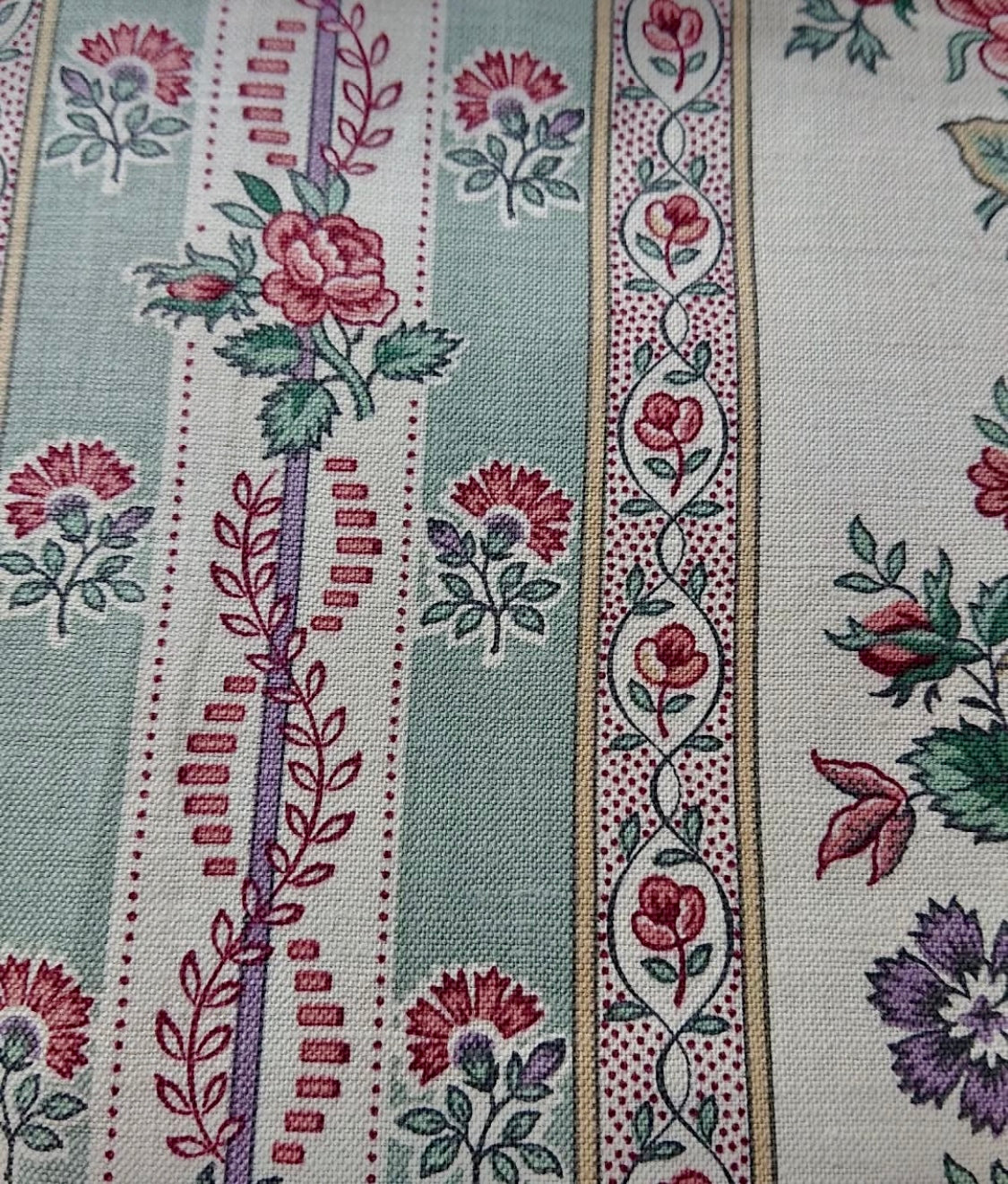 Antique 1880s French Printed Cotton *