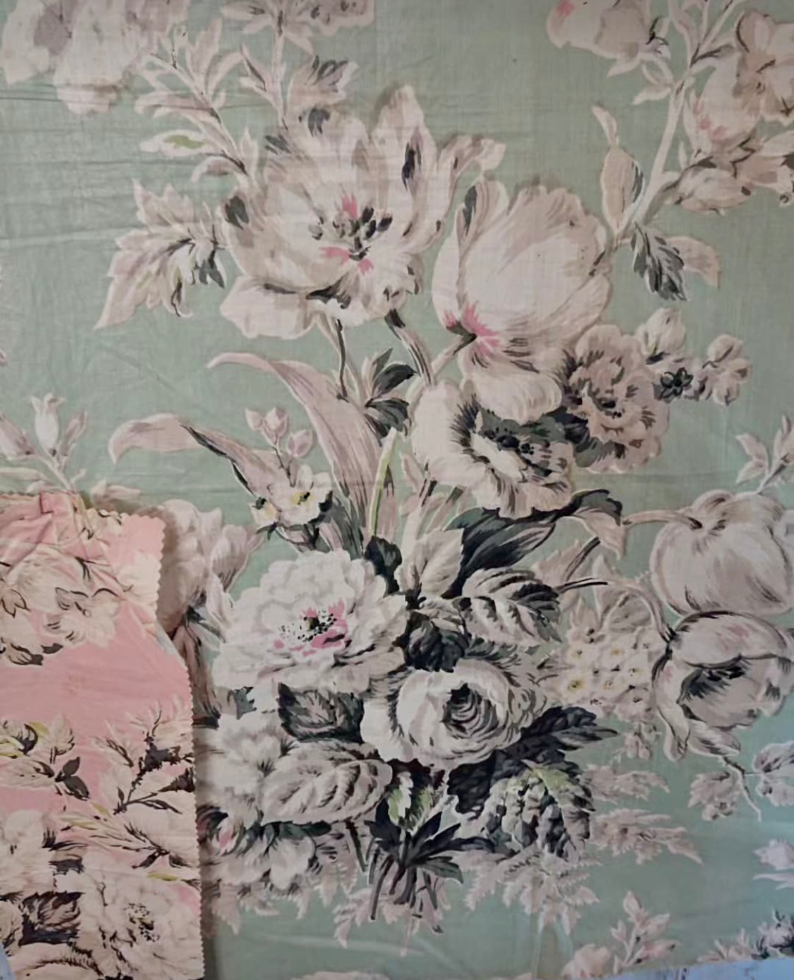 Antique French Chintz Roses *