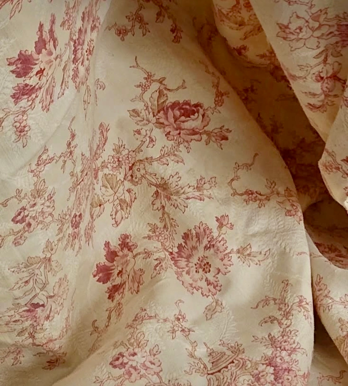 Antique 1880s French Printed Cotton *