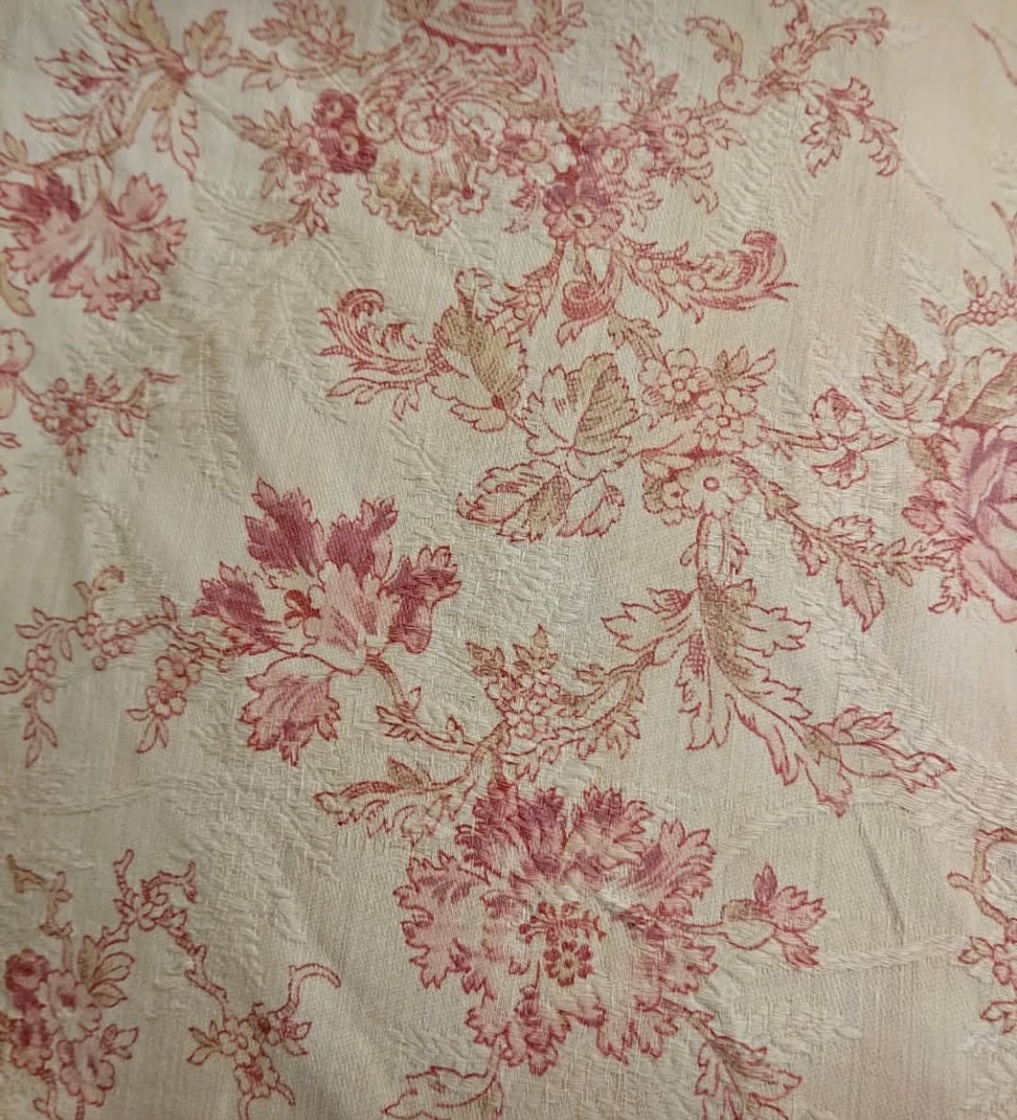 Antique 1880s French Printed Cotton *