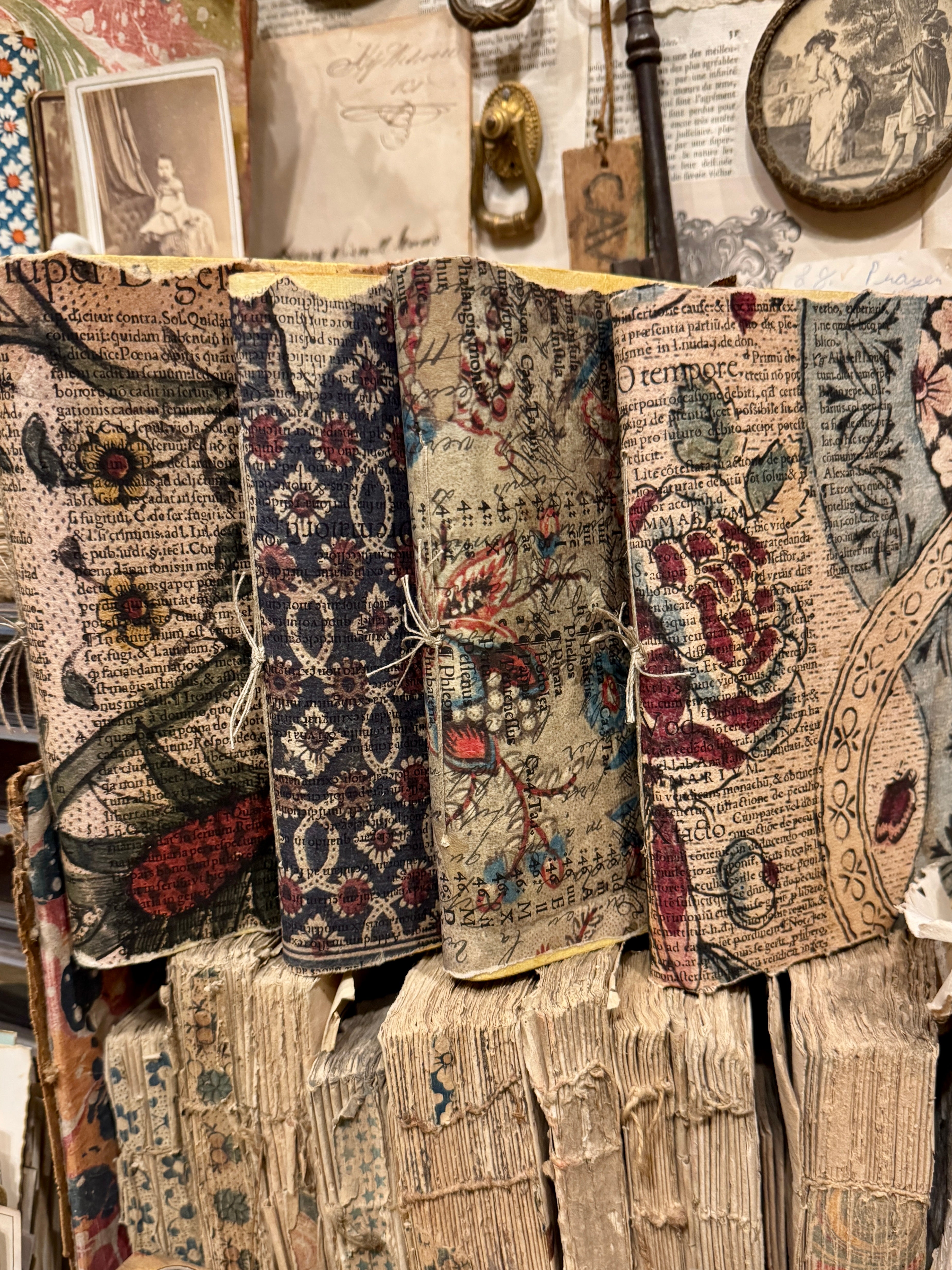 1650 Italian Paper Covered Aged Notebooks