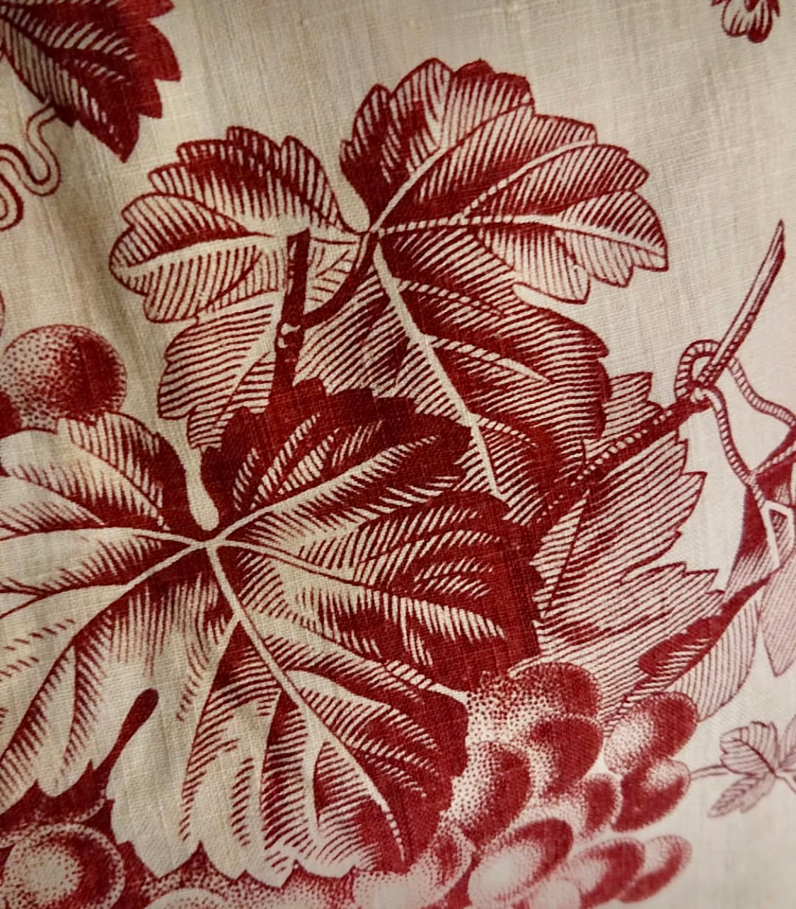 1800s French Printed Cotton Toile  *